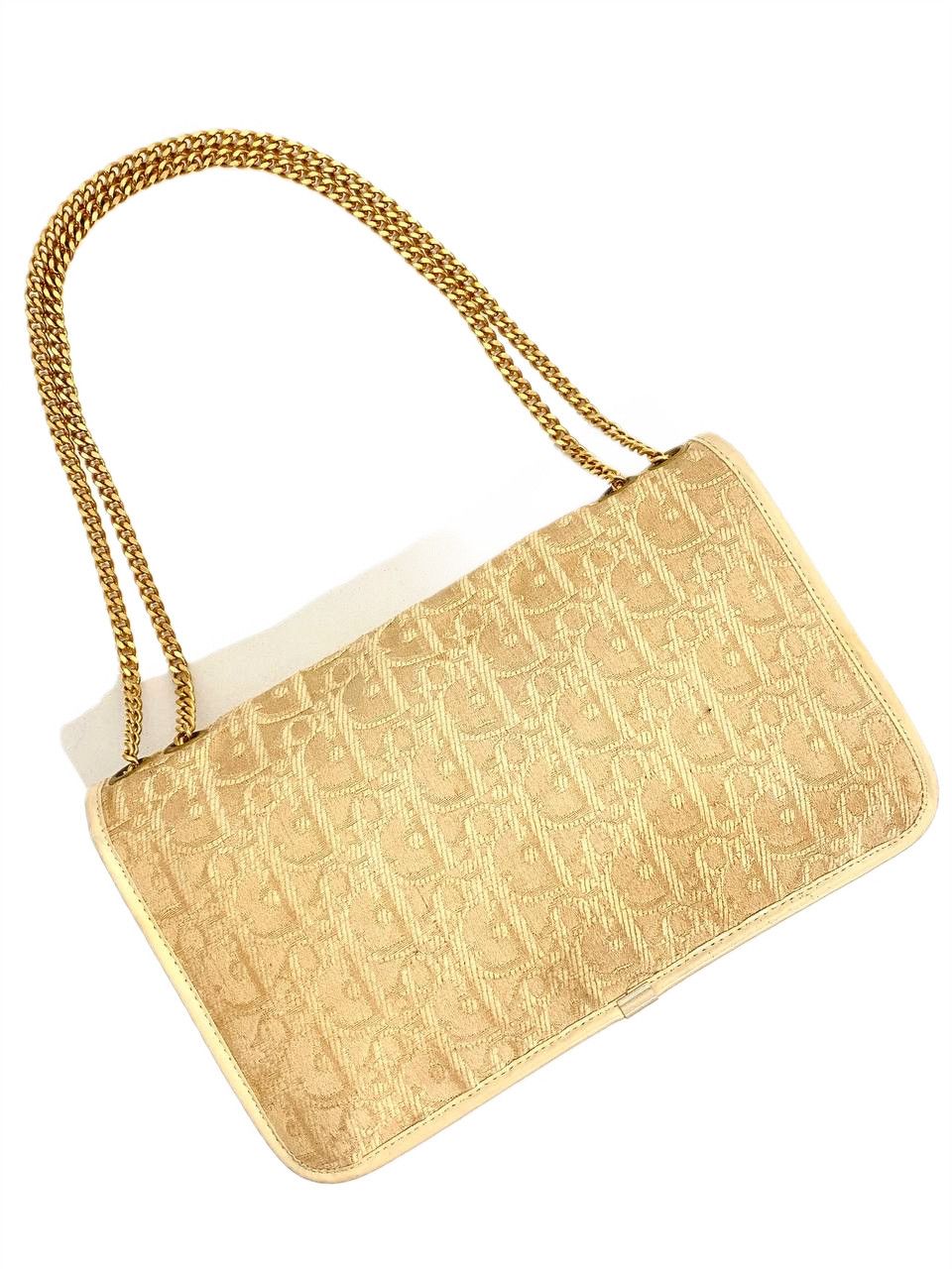 Dior Dior Oblique Logo Monogram Chain Shoulder Hand Bag Vintage Size ONE SIZE - 3 Thumbnail