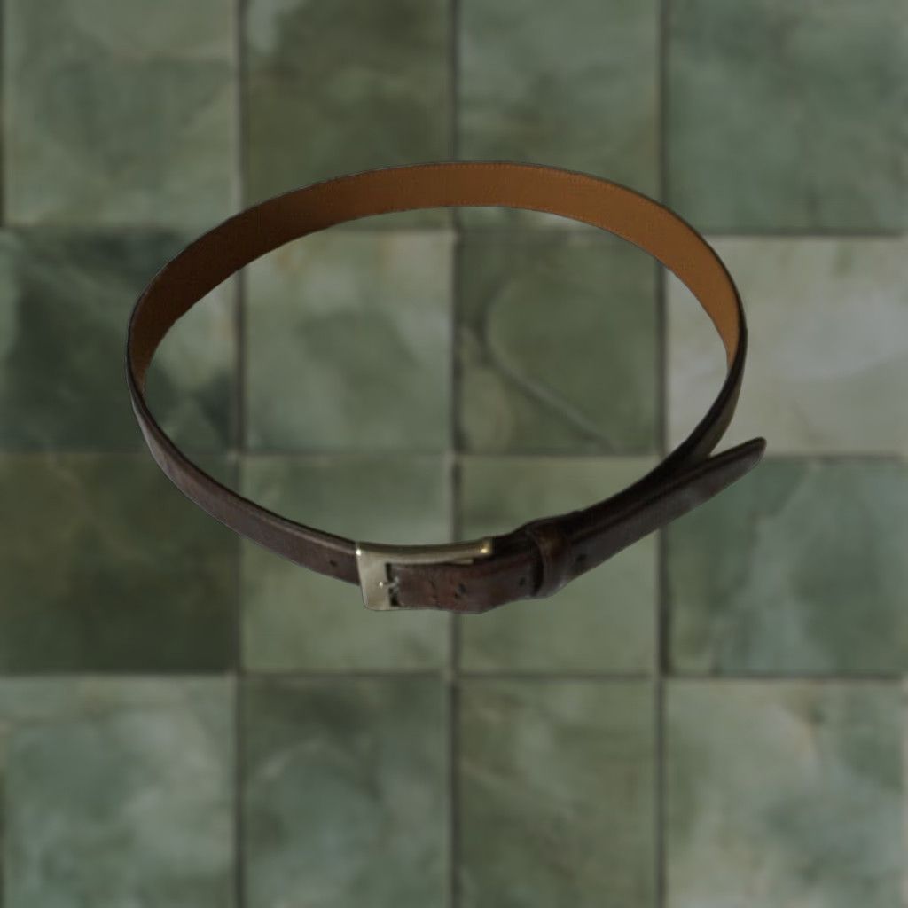 Vintage VINTAGE CAE Leather Dress Belt Size 38 Dark Brown Adjustable Classic Mens Size 38 - 1 Thumbnail