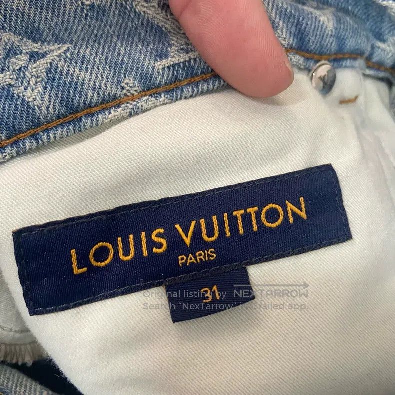 Louis Vuitton Louis Vuitton Full-print presbyopic flocked jeans Size US 31 - 3 Thumbnail
