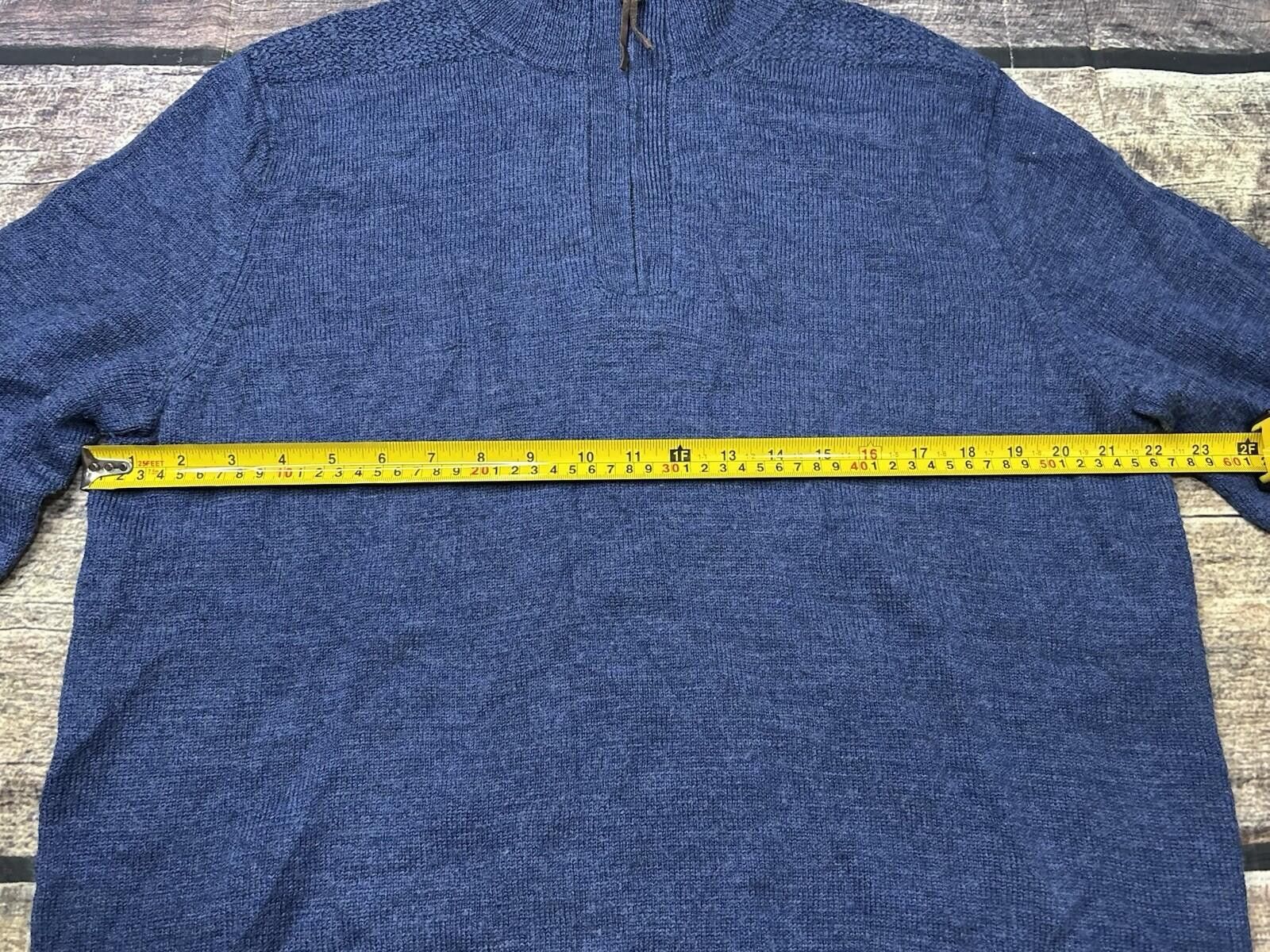 J.Crew J Crew Sweater Mens Large Merino Wool Suede Leather Patches Size US L / EU 52-54 / 3 - 10 Thumbnail