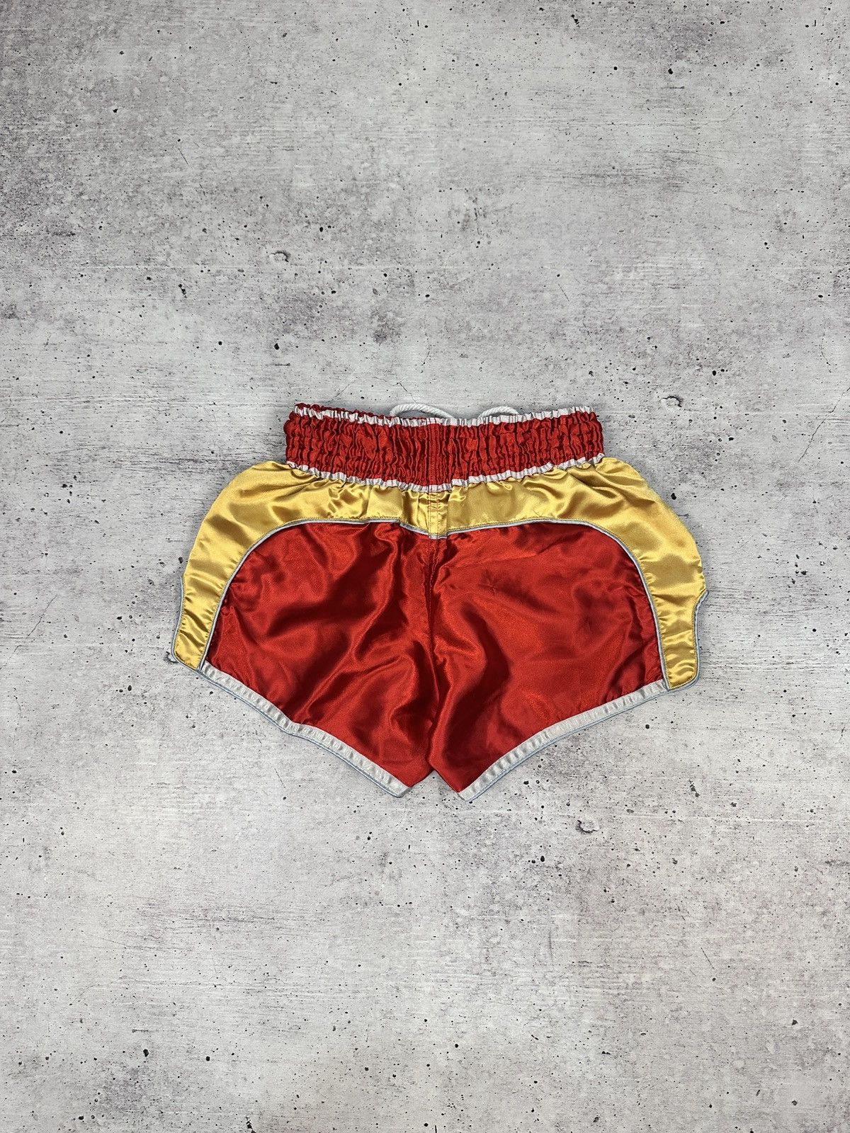 Other Combat Academy Muay Thai Boxing Shorts Satin Red/Gold Stars Size US 32 / EU 48 - 7 Thumbnail
