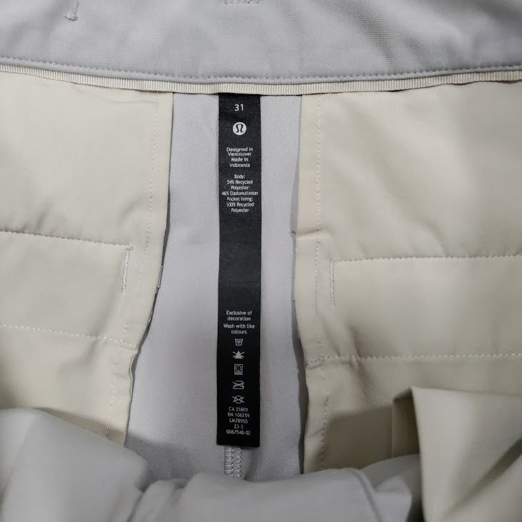 Lululemon Lululemon ABC Commission Classic-Fit Preppy Golf Short Seal Size US 31 - 12 Thumbnail