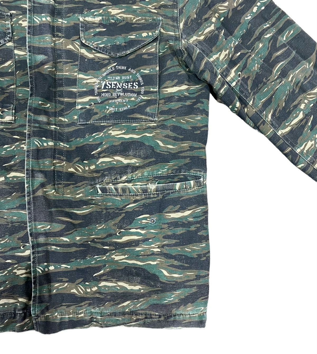 Japanese Brand × Vintage SEVENSENSE Revolution Tiger Stripe Zipper Jacket Size US S / EU 44-46 / 1 - 7 Thumbnail