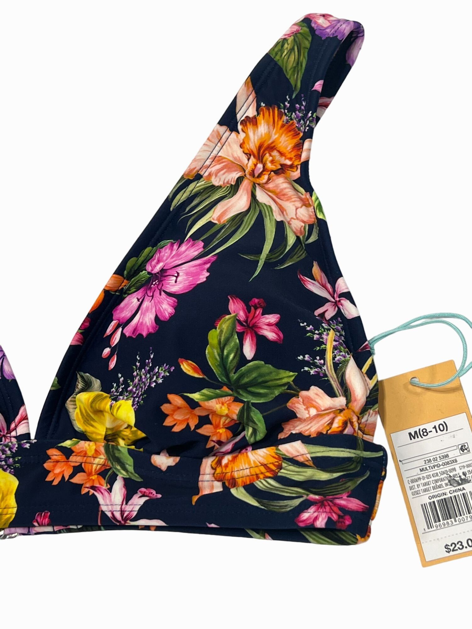 Other Kona Sol - Women's Tropical Print Longline Bikini Swim Top - Size ONE SIZE - 8 Thumbnail