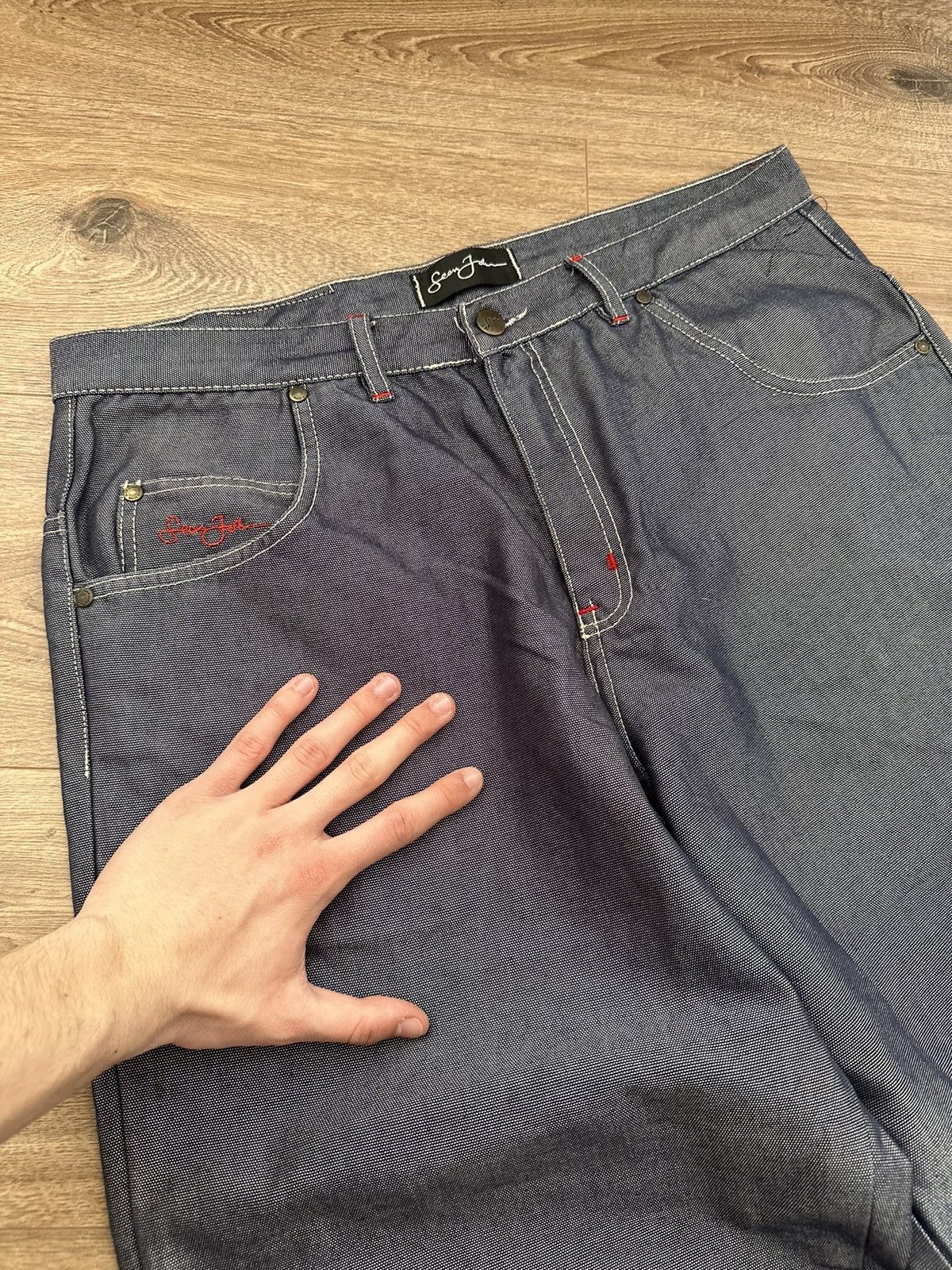 Sean John 🔥VINTAGE SEAN JOHN BAGGY Y2K JEANS🔥 Size US 34 / EU 50 - 10 Thumbnail