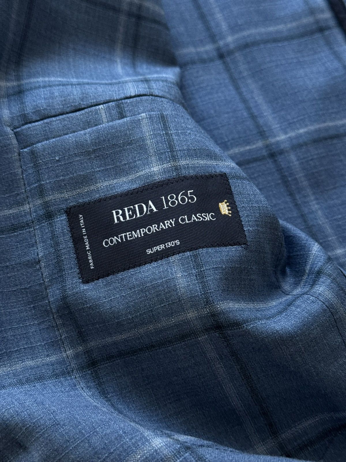 Boggi Boggi Milano Blue Checked Wool Blazer Jacket Size 52 Size 42R - 6 Thumbnail