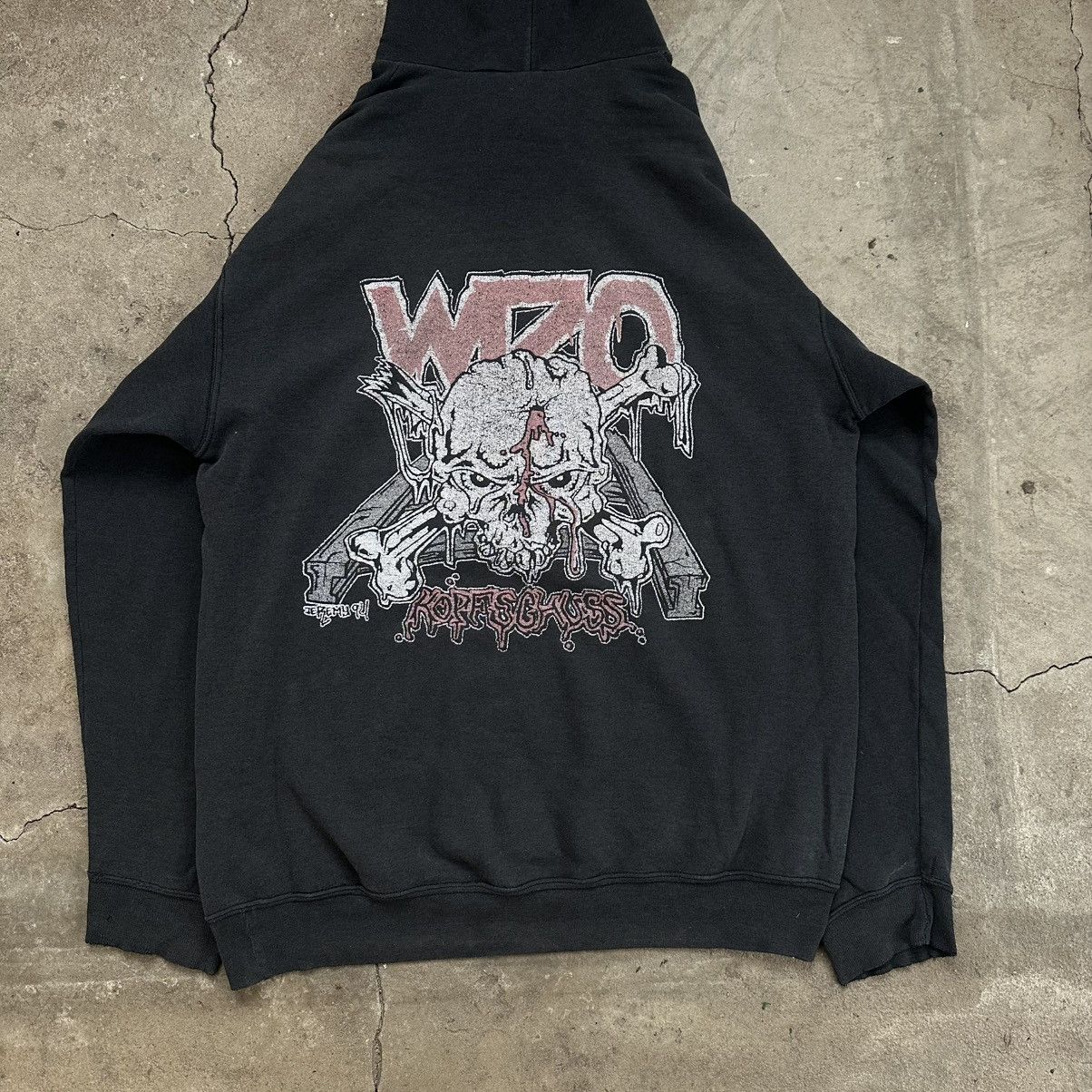 Band Tees Vintage 1994s WIZO Band PUNK TOUR Hoodie Tshirt Size US XL / EU 56 / 4 - 8 Thumbnail