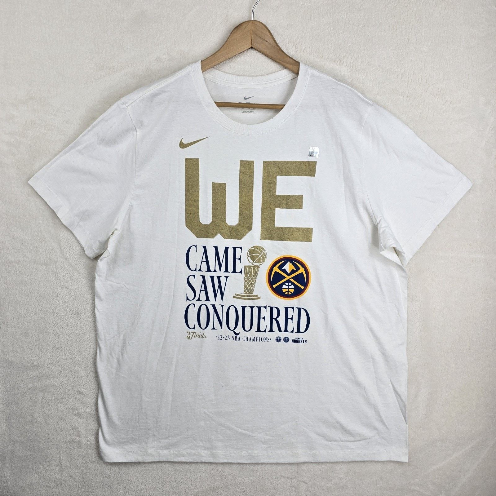 Nike Nike Denver Nuggets 2023 NBA Finals Champions Shirt XXL Size US XXL / EU 58 / 5 - 2 Thumbnail