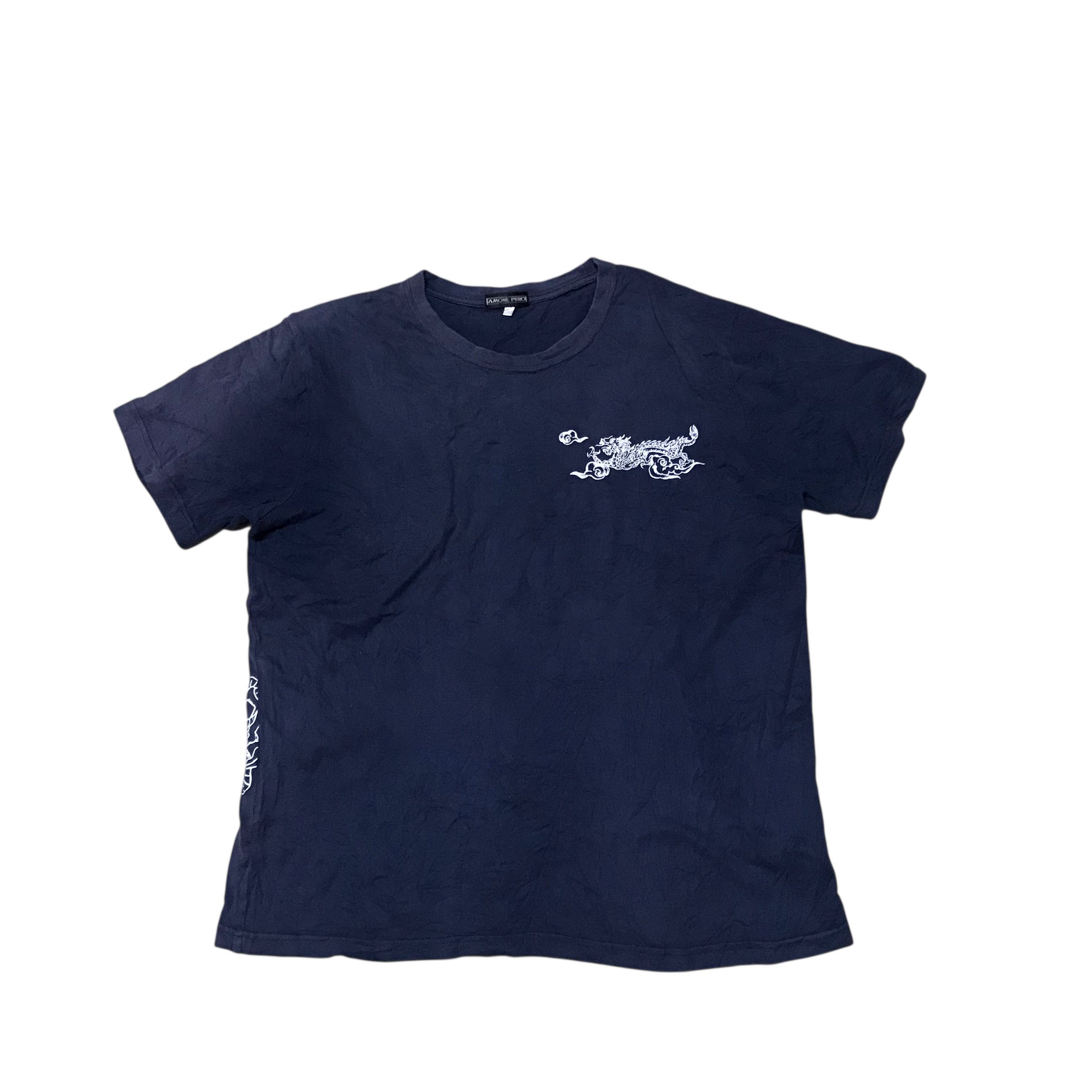 Japanese Brand Vintage Souvenir Sukajan Dragon Japanese Tshirt Sun Faded Size US L / EU 52-54 / 3 - 5 Thumbnail