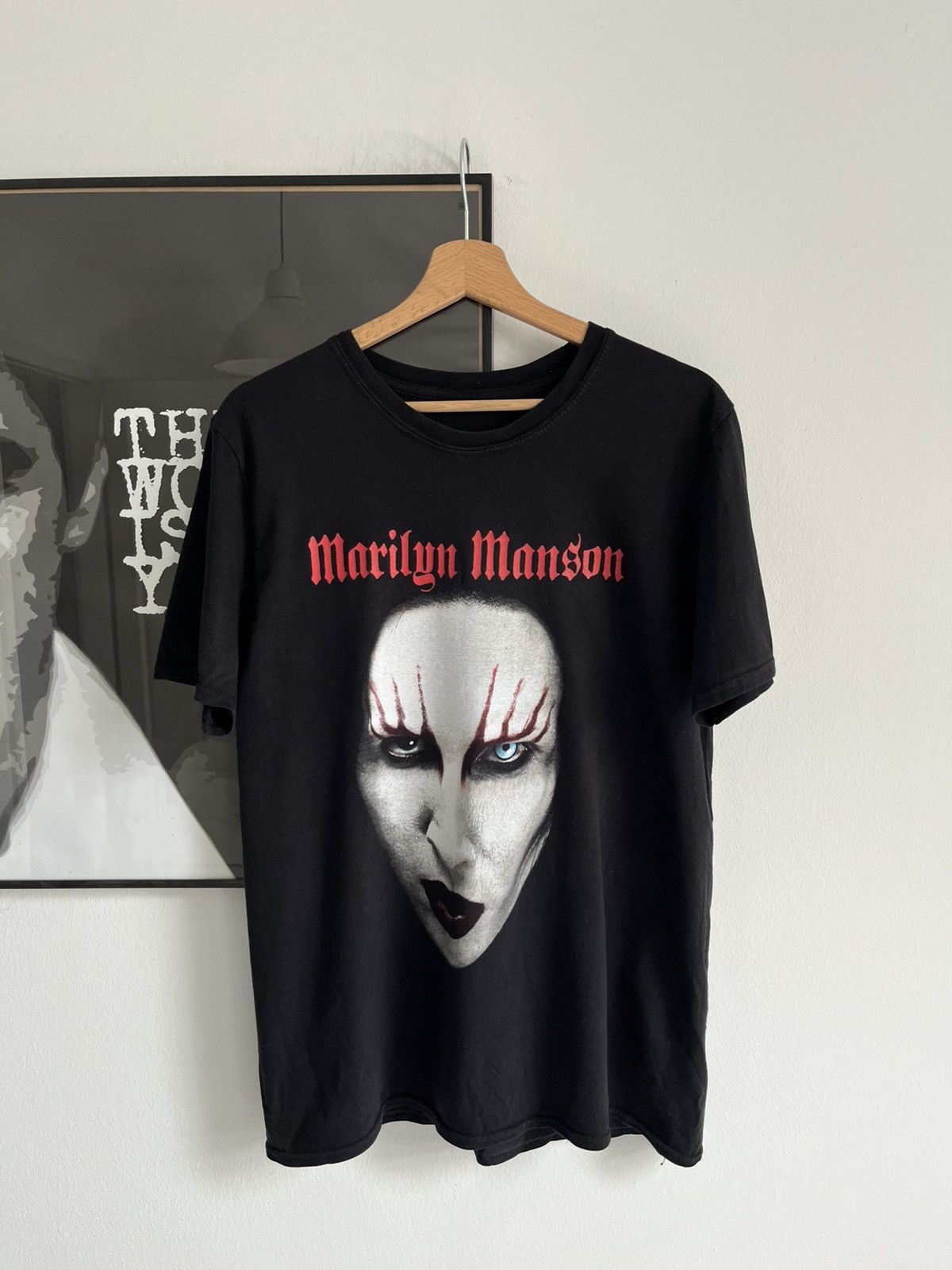 Marilyn Manson × Vintage Vintage Marilyn Manson big face tee Size US M / EU 48-50 / 2 - 1 Thumbnail