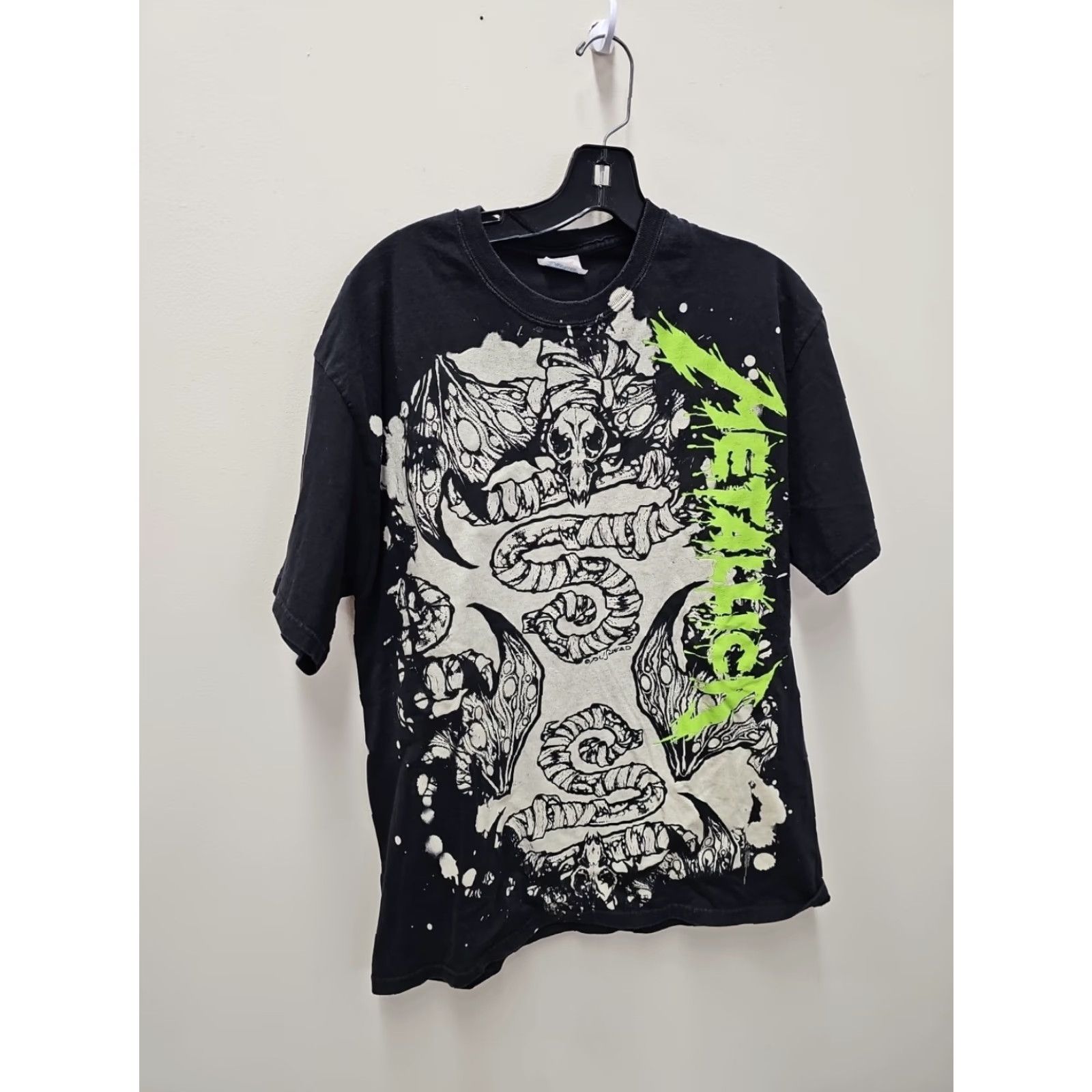Hanes 2008 Metallica Wherever I May Roam Pushead All Over Print T Shirt Size Large Aop Hanes Mens Skull Vintage Not N/A Size US L / EU 52-54 / 3 - 2 Thumbnail