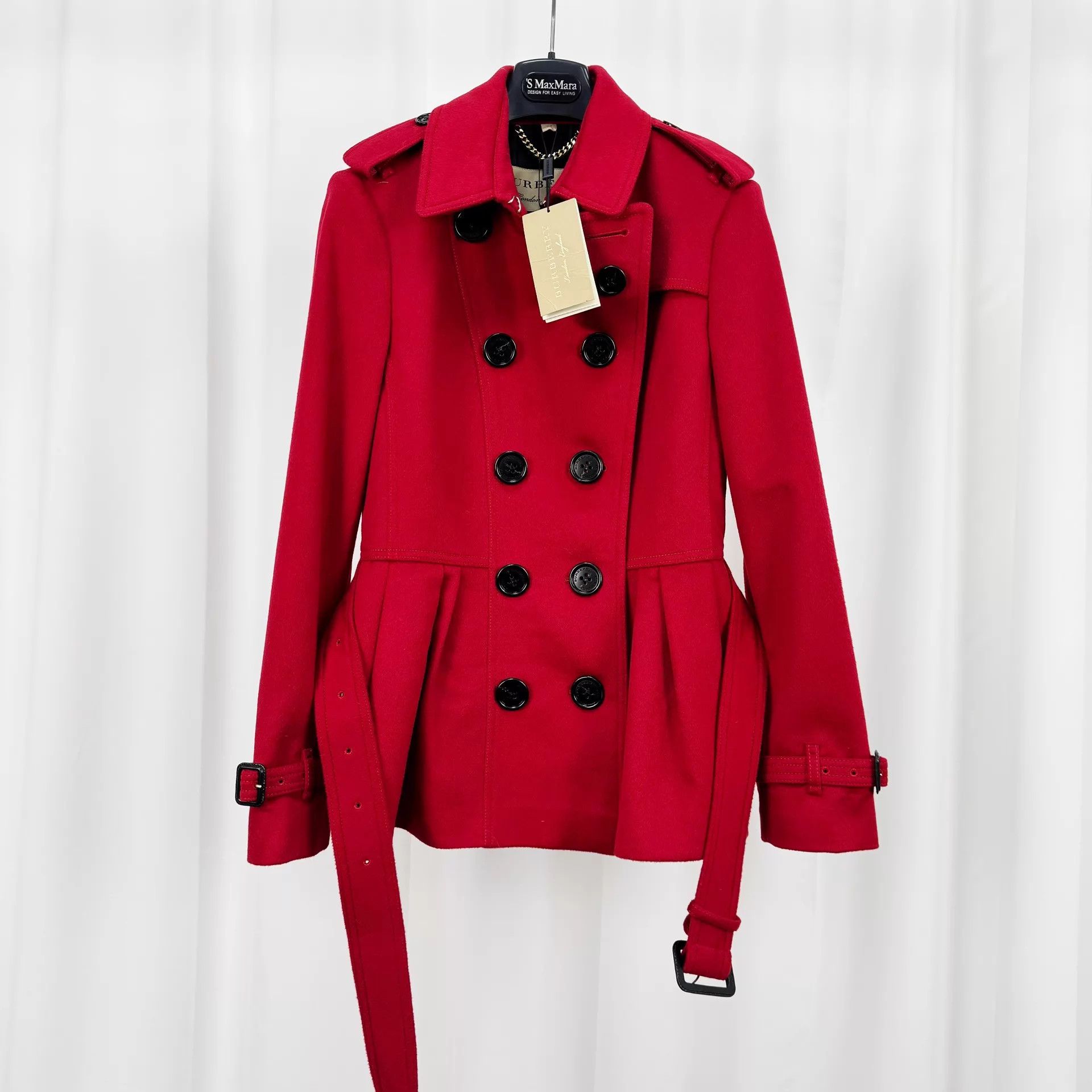 Burberry Burberry double-breasted wool coat UK10 new Size M / US 6-8 / IT 42-44 - 1 Thumbnail