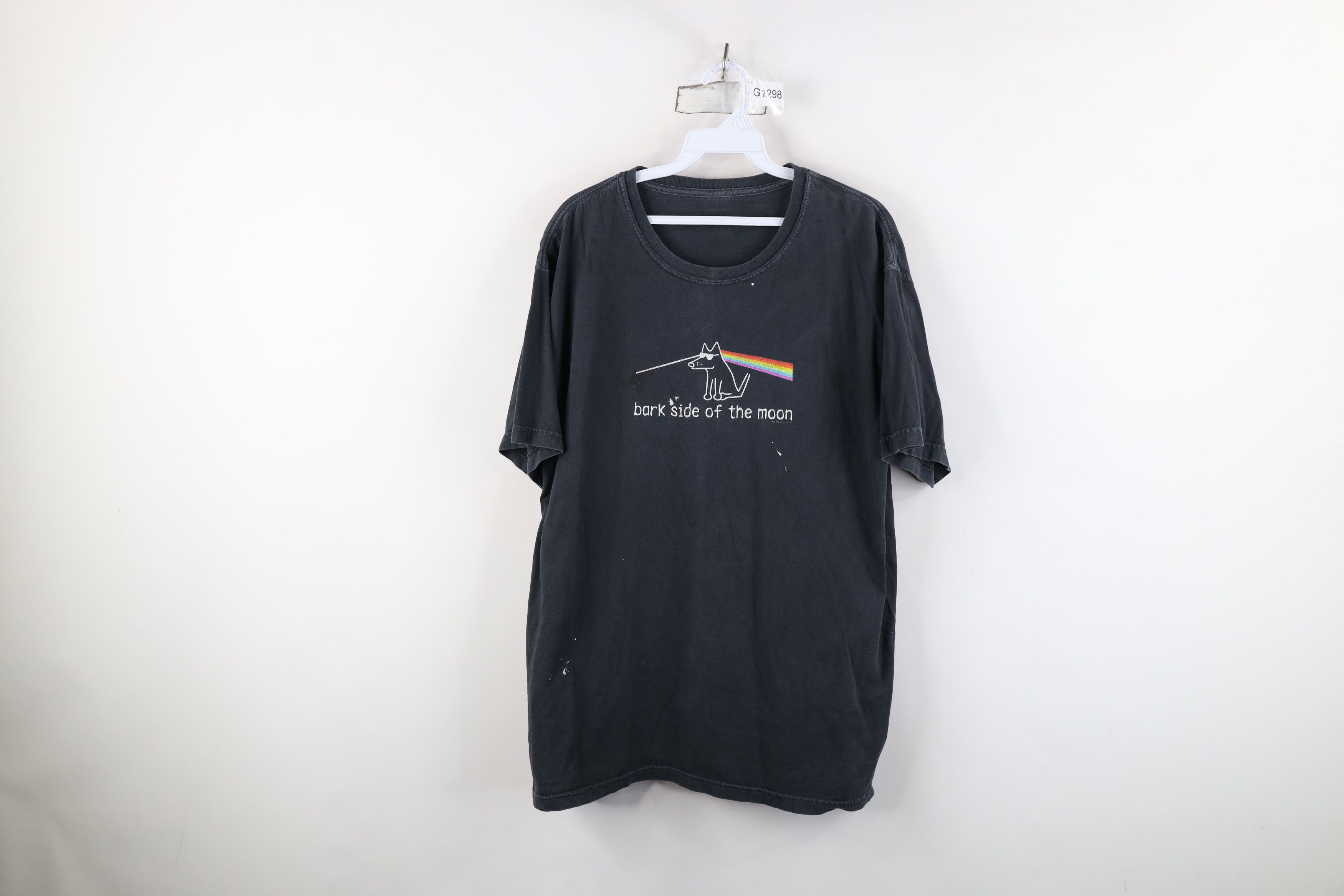 Vintage Teddy The Dog Parody Bark Side of the Moon T-Shirt Black Size US L / EU 52-54 / 3 - 1 Thumbnail