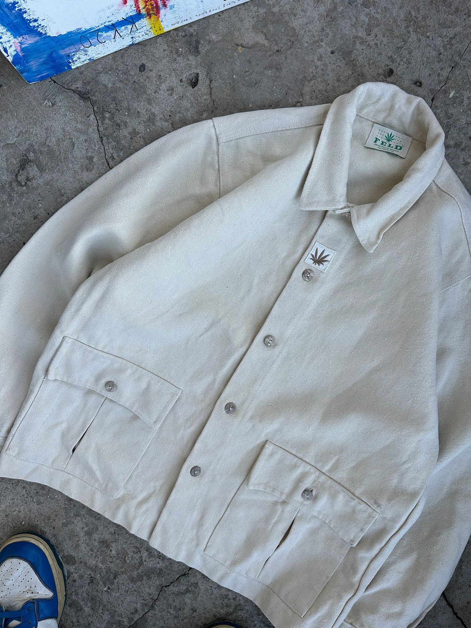 Vintage Vintage 90s Hemp Weed Logo work chore Jacket Size US M / EU 48-50 / 2 - 10 Thumbnail
