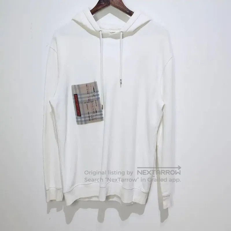 Burberry Burberry White Cotton Women's Hoodie. Size XS / US 0-2 / IT 36-38 - 1 Thumbnail