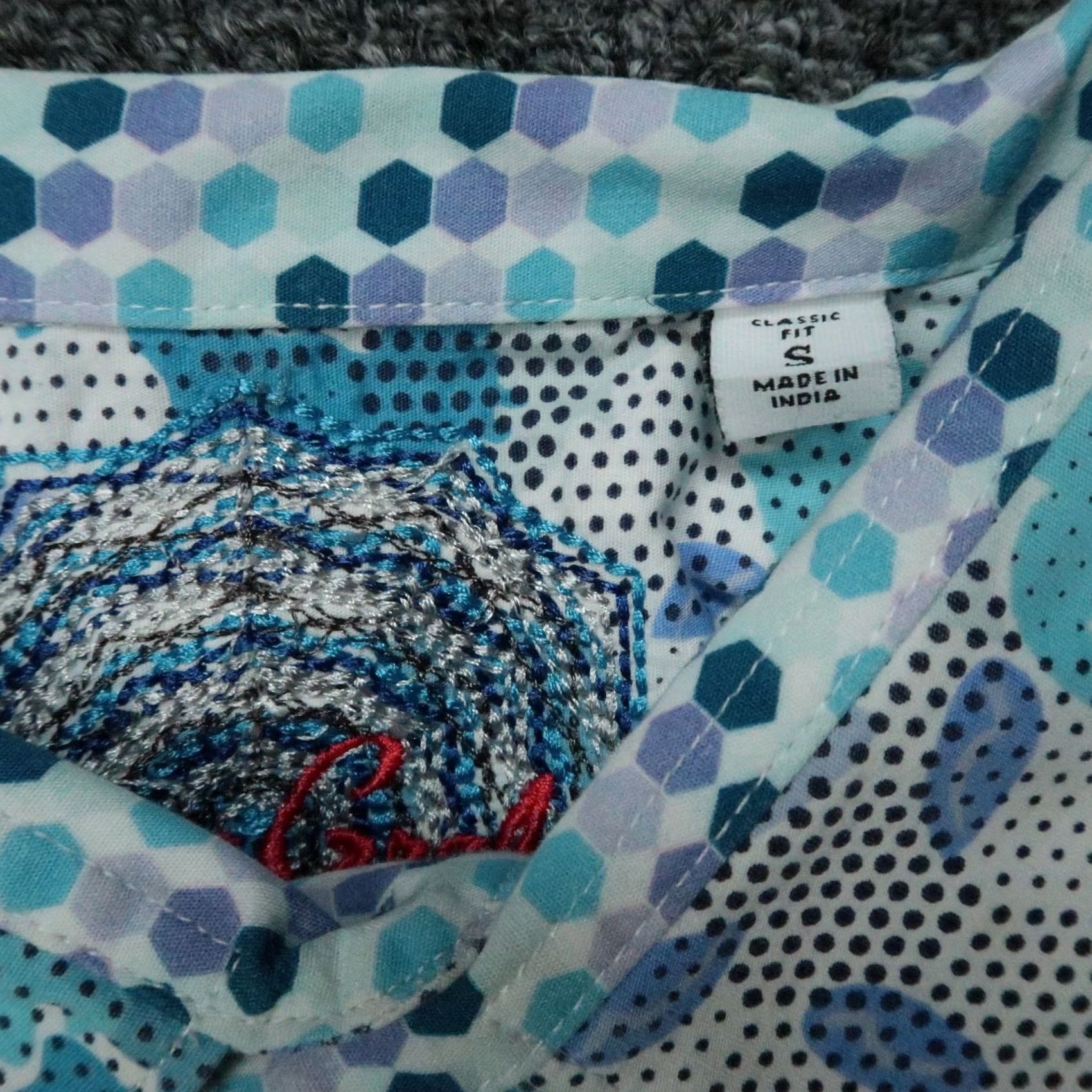 Robert Graham Robert Graham Shirt Mens Small White Floral Short Sleeve Button Up Size US S / EU 44-46 / 1 - 4 Thumbnail