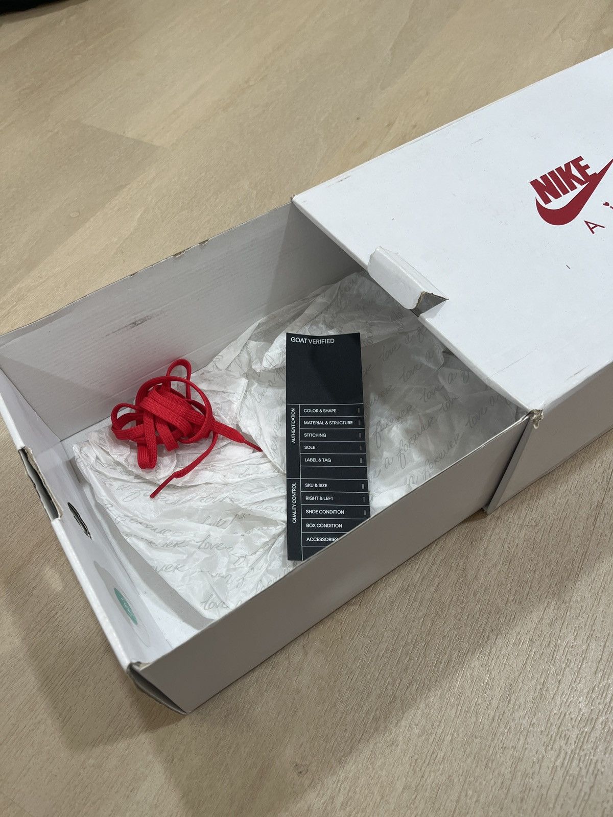 Nike Nike 2021 Valentine’s day Love Letter Air Force 1 Lows Size US 10 / EU 43 - 6 Thumbnail