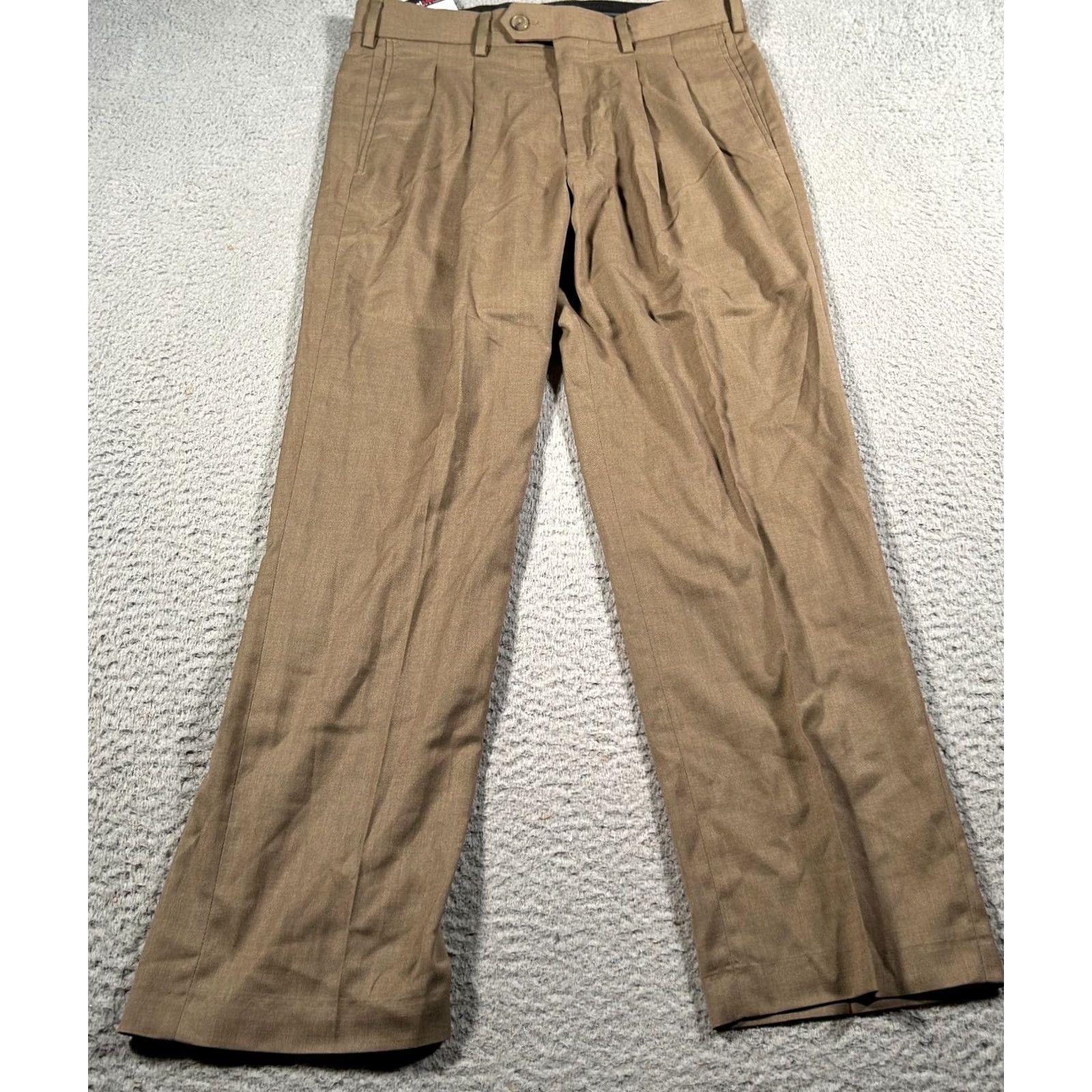 Roundtree & Yorke VINTAGE Roundtree & Yorke TravelSmart Pants Men 30x30 Khaki Workwear Casual NWT Size US 30 / EU 46 - 2 Thumbnail