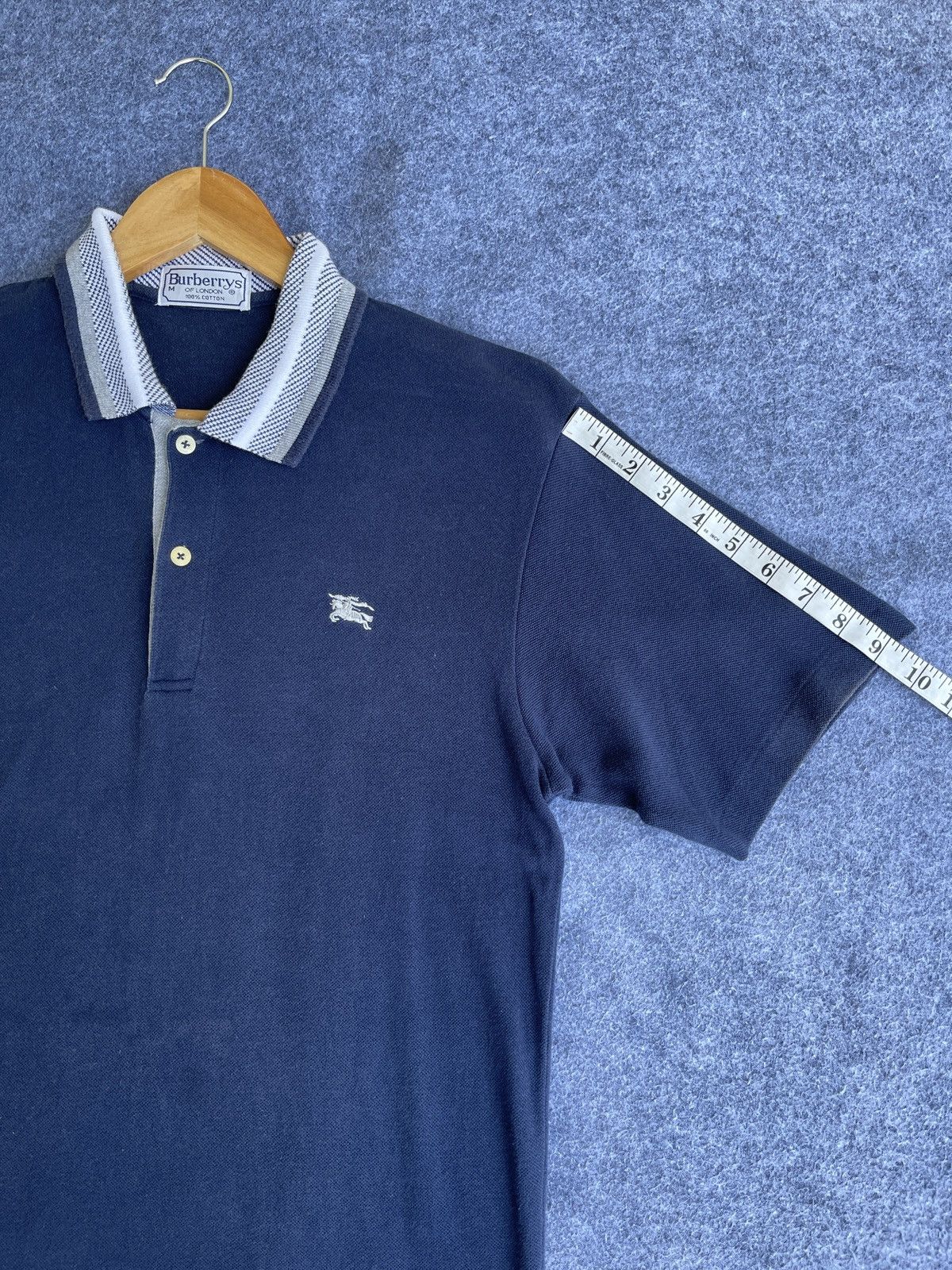 Burberry × Vintage Last Drop🔥Rare🔥Vintage BURBERRYS Polo Shirt Size US M / EU 48-50 / 2 - 14 Thumbnail