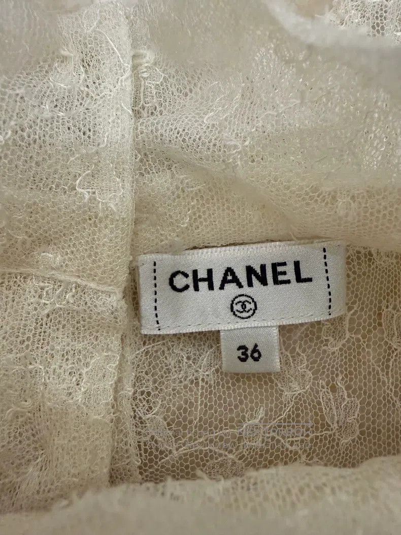 Chanel Chanel 21A spring and summer hollow lace high-necked long Size XS / US 0-2 / IT 36-38 - 3 Thumbnail