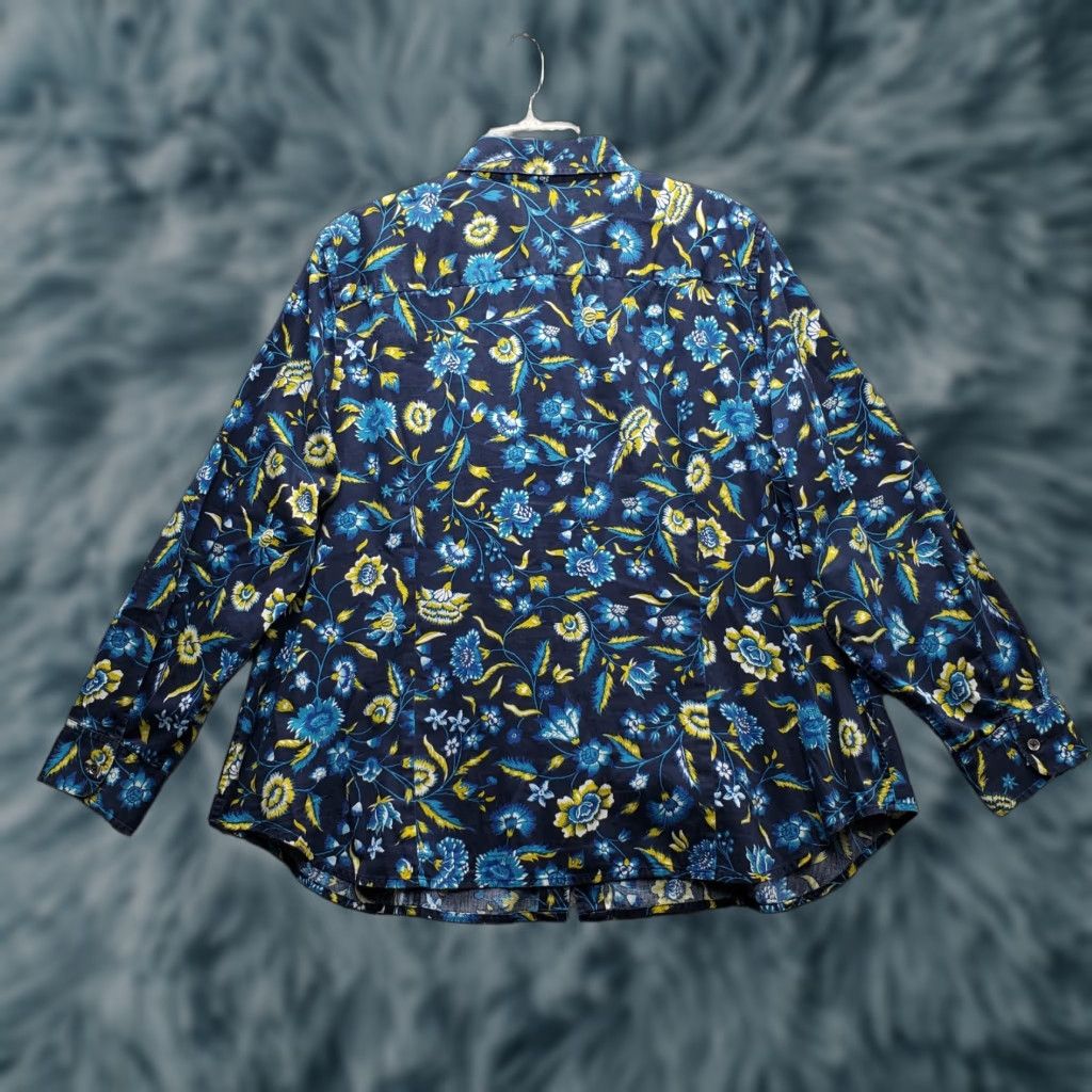 Jones New York Jones New York Casual Shirt Womens Multi Floral Long Sleeve Collared Button Up XS? No. Size XL / US 12-14 / IT 48-50 - 1 Thumbnail