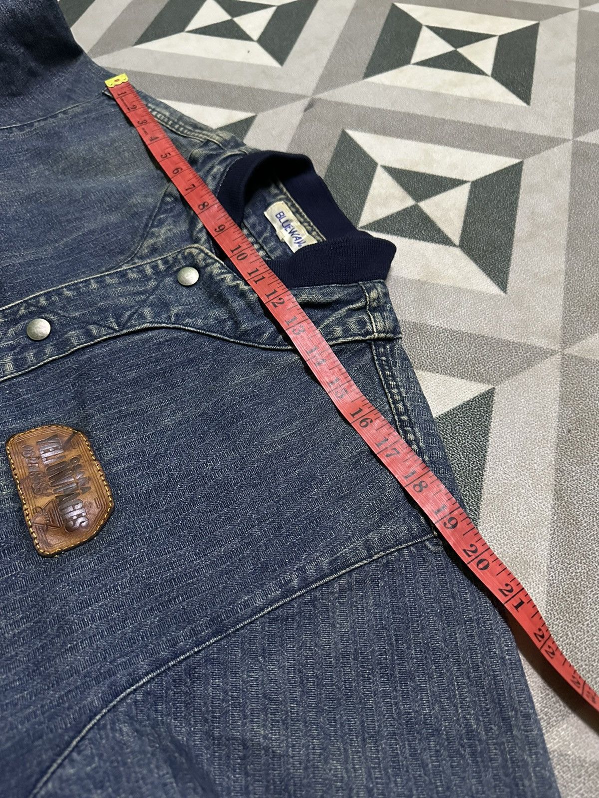 Japanese Brand Blue way denim bomber jacket Size US M / EU 48-50 / 2 - 12 Thumbnail