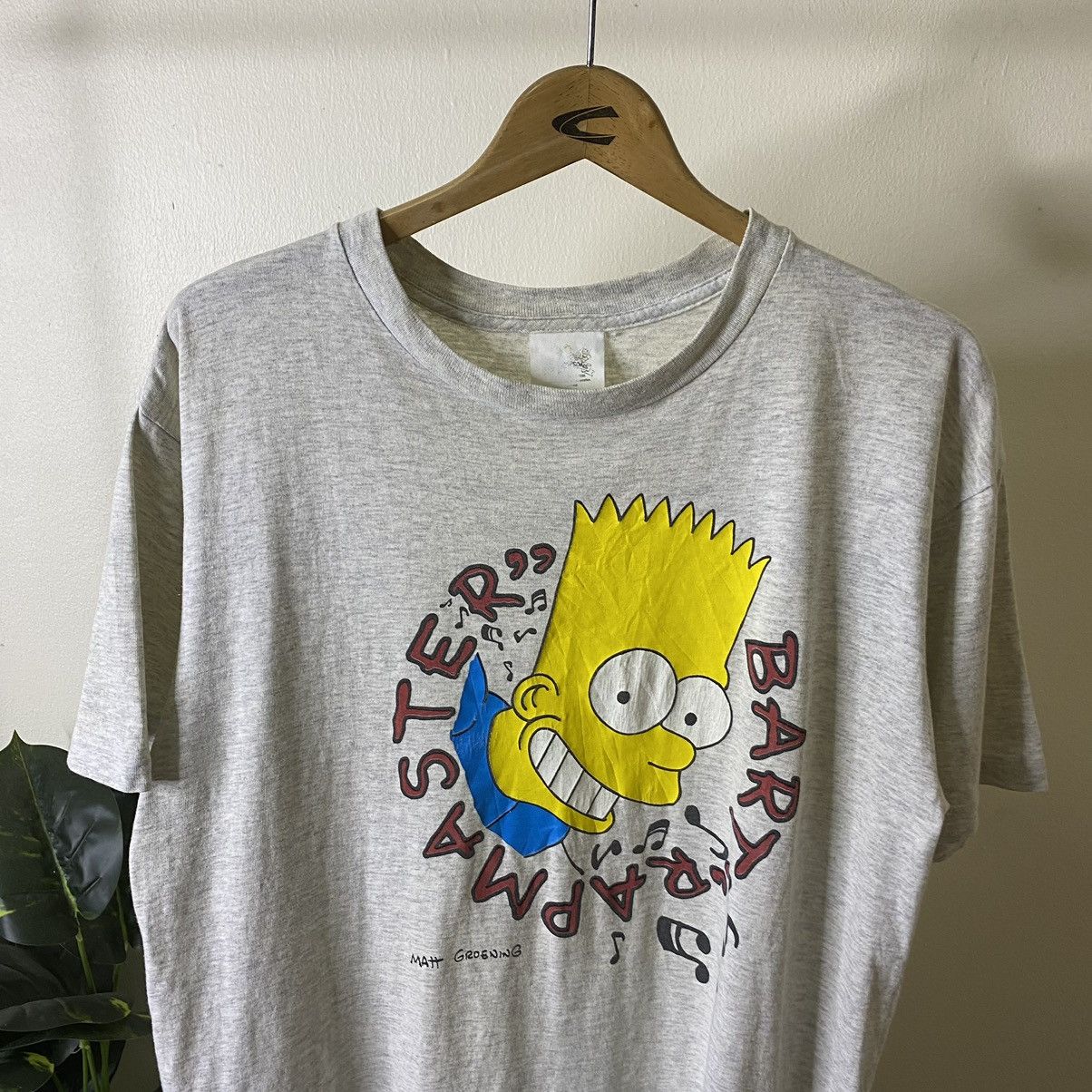 The Simpsons Vintage 1990s Matt Groening Bart Rapmaster Cartoon Tee Size US L / EU 52-54 / 3 - 2 Thumbnail