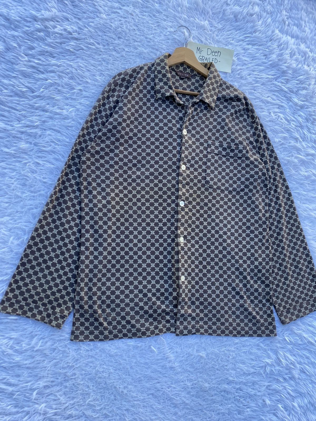 Celine Rare Vintage CELINE Monogram Pajamas Logos Size US L / EU 52-54 / 3 - 3 Thumbnail