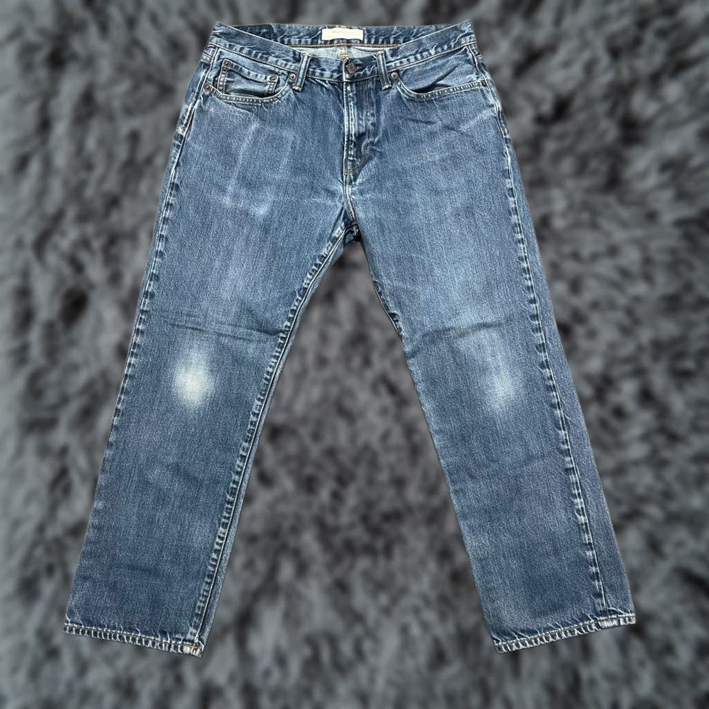 Gap Gap 1969 Mens Jeans Straight 34x30 Medium Wash 100% Cotton Denim Blue 5-Pocket Regular Fit USA 90s Vintage Style ShirtS? Size US 34 / EU 50 - 1 Thumbnail