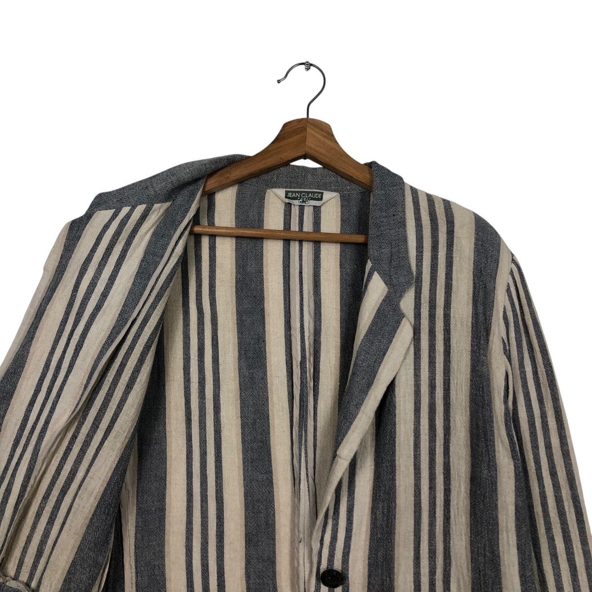 Japanese Brand 📌Vintage Hickory Chore Striped Jacket Jean Claude Paris Size US M / EU 48-50 / 2 - 13 Thumbnail