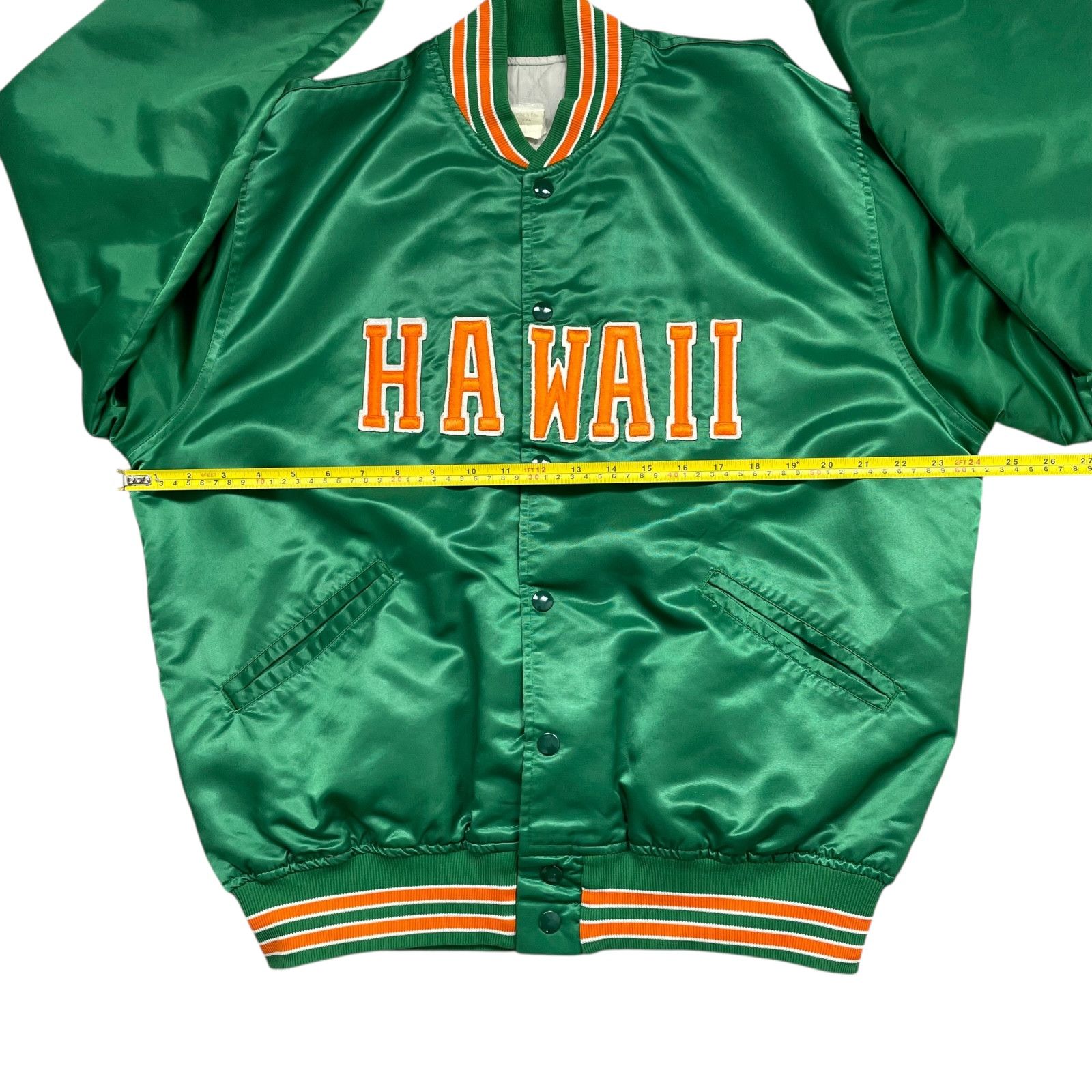 NCAA VTG 80s 90s HAWAII RAINBOW WARRIORS FELCO SATIN JACKET Sz L Size US L / EU 52-54 / 3 - 12 Thumbnail