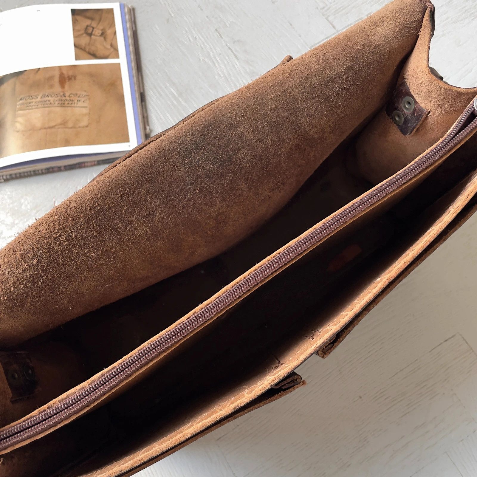 Vintage Vintage Real Leather Ruitertassen Briefcase Office Bag Size ONE SIZE - 7 Thumbnail