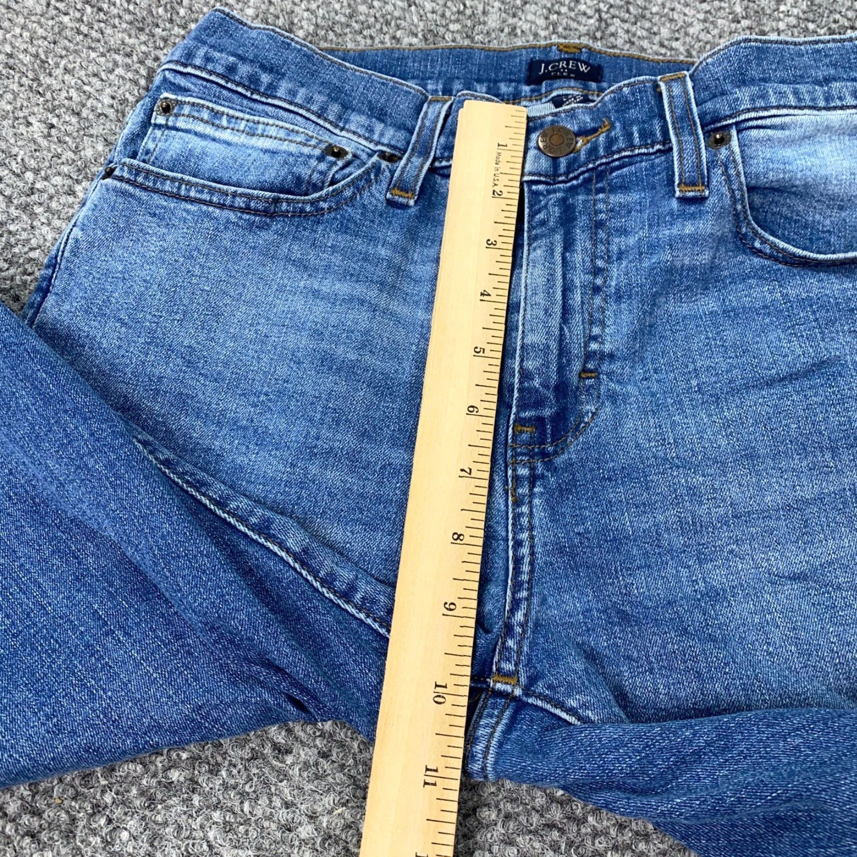 J.Crew J.CREW Jeans Slim Fit 30x31 Denim Blue Stretch Modern Straight Mens Size US 30 / EU 46 - 7 Thumbnail