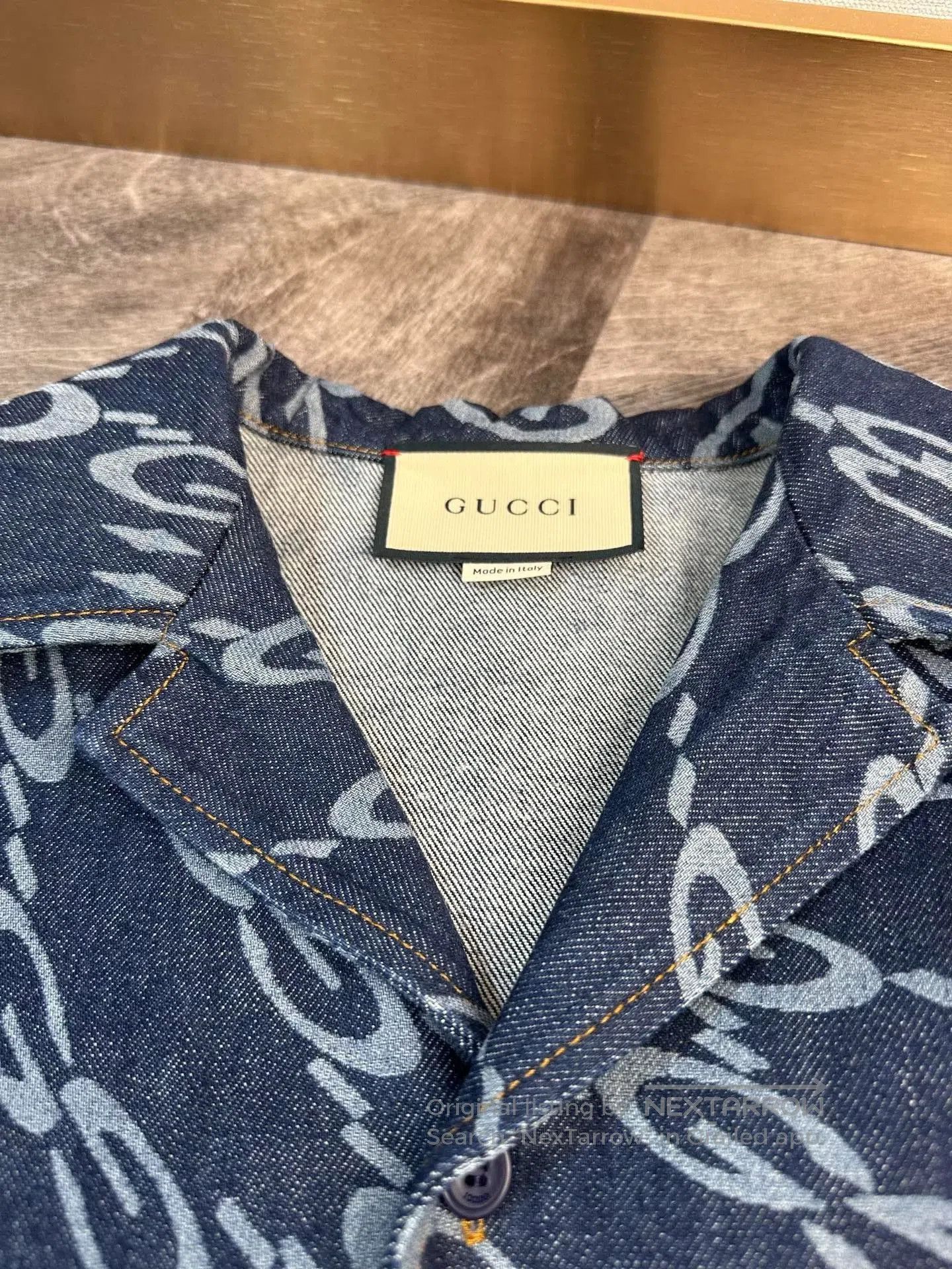 Gucci Gucci Limited Blue Denim Logo Jacket. Size US M / EU 48-50 / 2 - 6 Thumbnail