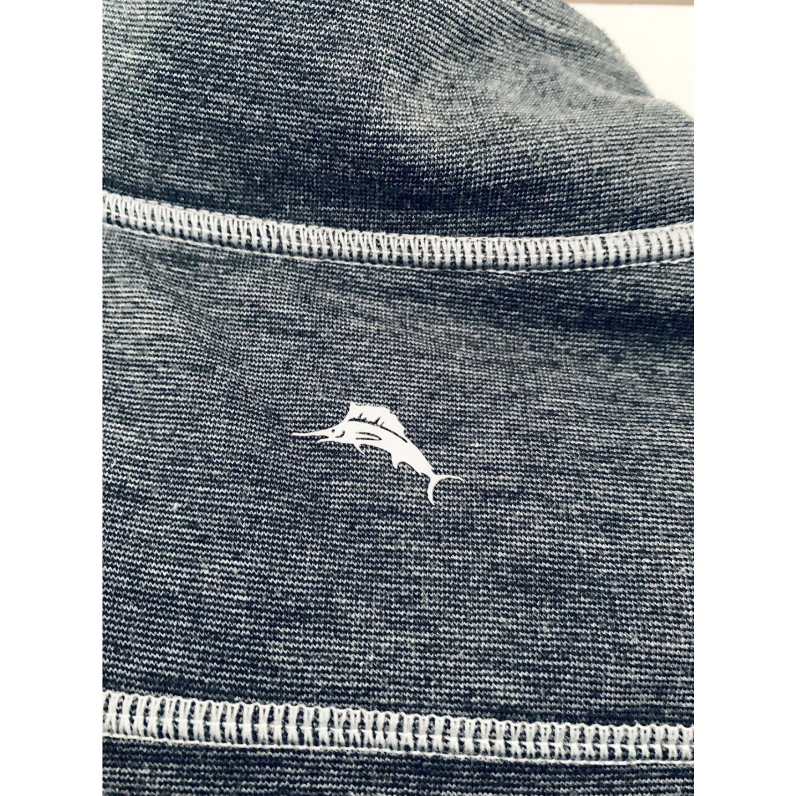 Tommy Bahama Tommy Bahama Sweater Mens Large Gray Pullover 1/4 Zip Knit Long Sleeve Volunteer? Size US L / EU 52-54 / 3 - 4 Thumbnail