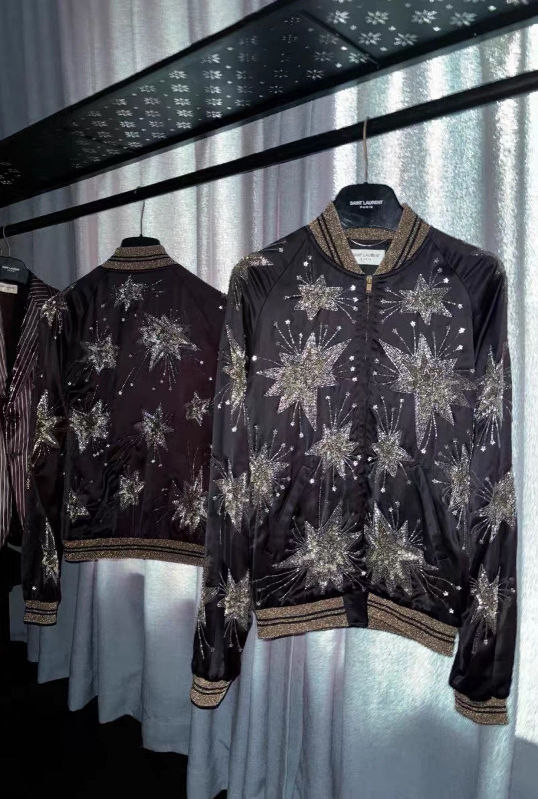 Saint Laurent Paris Saint Laurent SLP 2015SS Black Fireworks Jacket Size US M / EU 48-50 / 2 - 2 Thumbnail