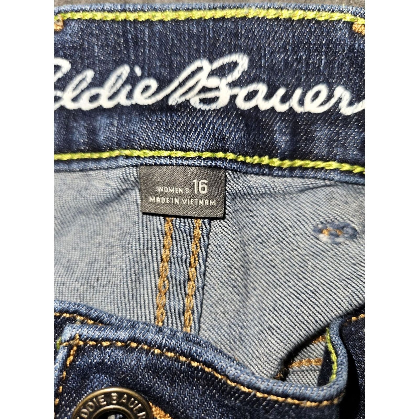 Eddie Bauer VINTAGE: Eddie Bauer Voyager Jeans Womens 16 Blue High Rise Bootcut Stretch Denim Size 38" / US 16 / IT 52 - 3 Thumbnail