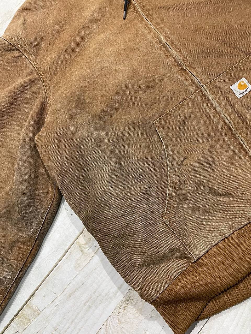 Carhartt Vintage Carhartt Active Jacket Faded Distressed Work Bomber Size US XXL / EU 58 / 5 - 7 Thumbnail