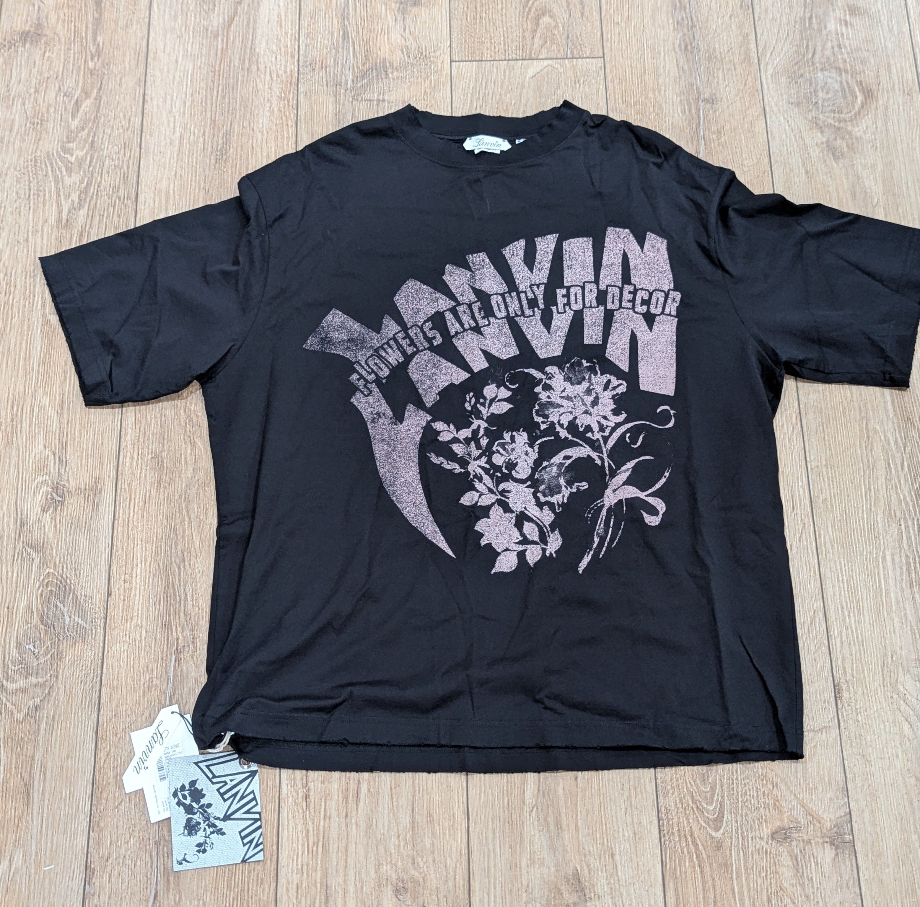 Lanvin LANVIN x Future Logo Graphic T-Shirt Black Medium Size US M / EU 48-50 / 2 - 1 Thumbnail