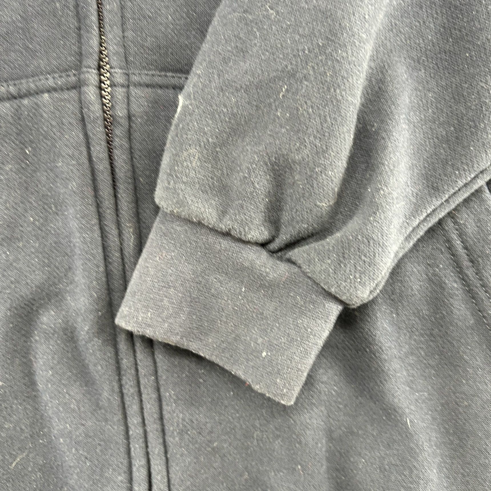 Russell Athletic VINTAGE Russell Hoodie Mens 3XLT Blue Navy Full Zip Cotton Drawstring 90s Zipper Logo Size US XXL / EU 58 / 5 - 3 Thumbnail