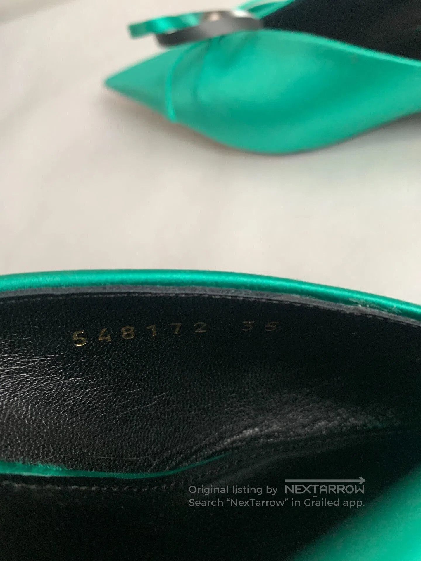 Balenciaga Balenciaga Green Bow Mules. Size US 4 / IT 34 - 4 Thumbnail
