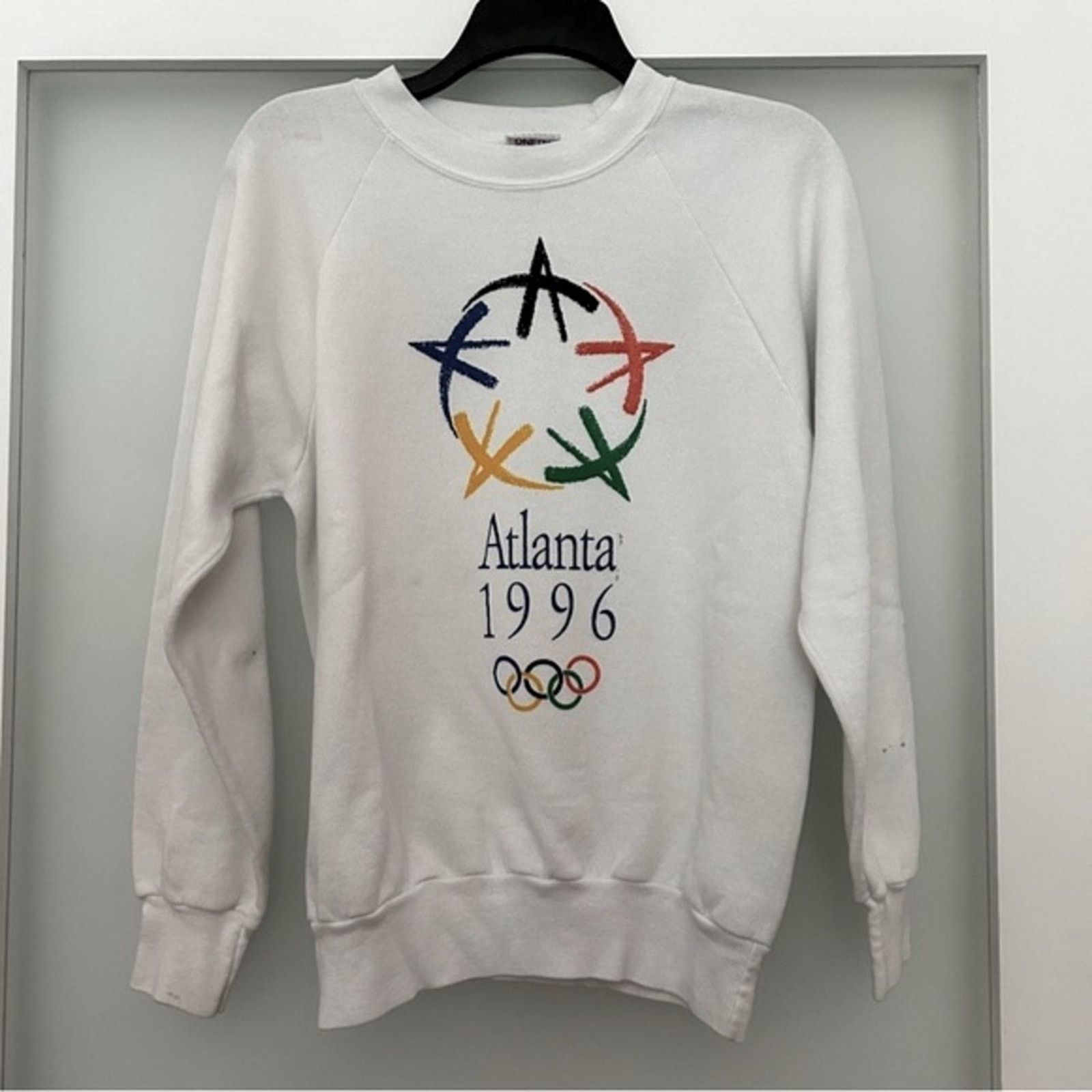 Vintage Atlanta 1996 Summer Olympics offers Size XL Extra Large Gray Oneita Crewneck