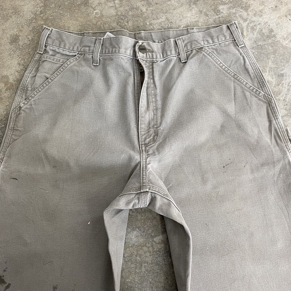 Carhartt × Vintage Vintage Carhartt Desert Grey Carpenter Workwear Pants Size US 35 - 13 Thumbnail