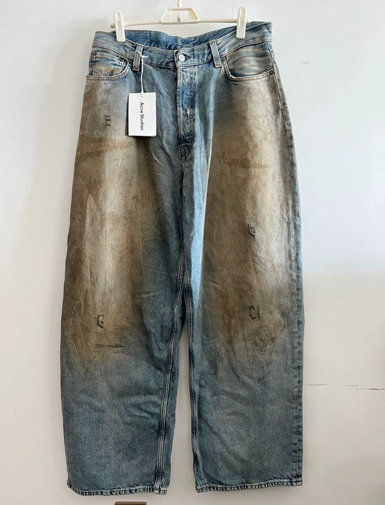 Vintage Acne Studios 2023 Mud-Dyed Denim Pants Size US 26 / EU 42 - 1 Thumbnail