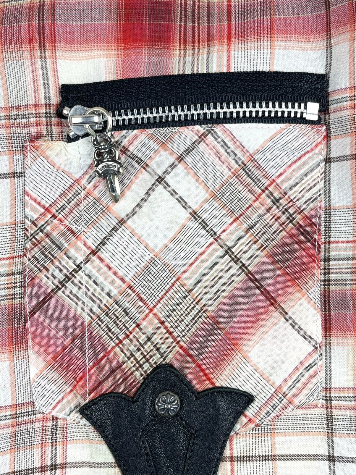 Chrome Hearts Chrome Hearts Oversized Cross Patch Leather Button Up Shirt Size US M / EU 48-50 / 2 - 6 Thumbnail