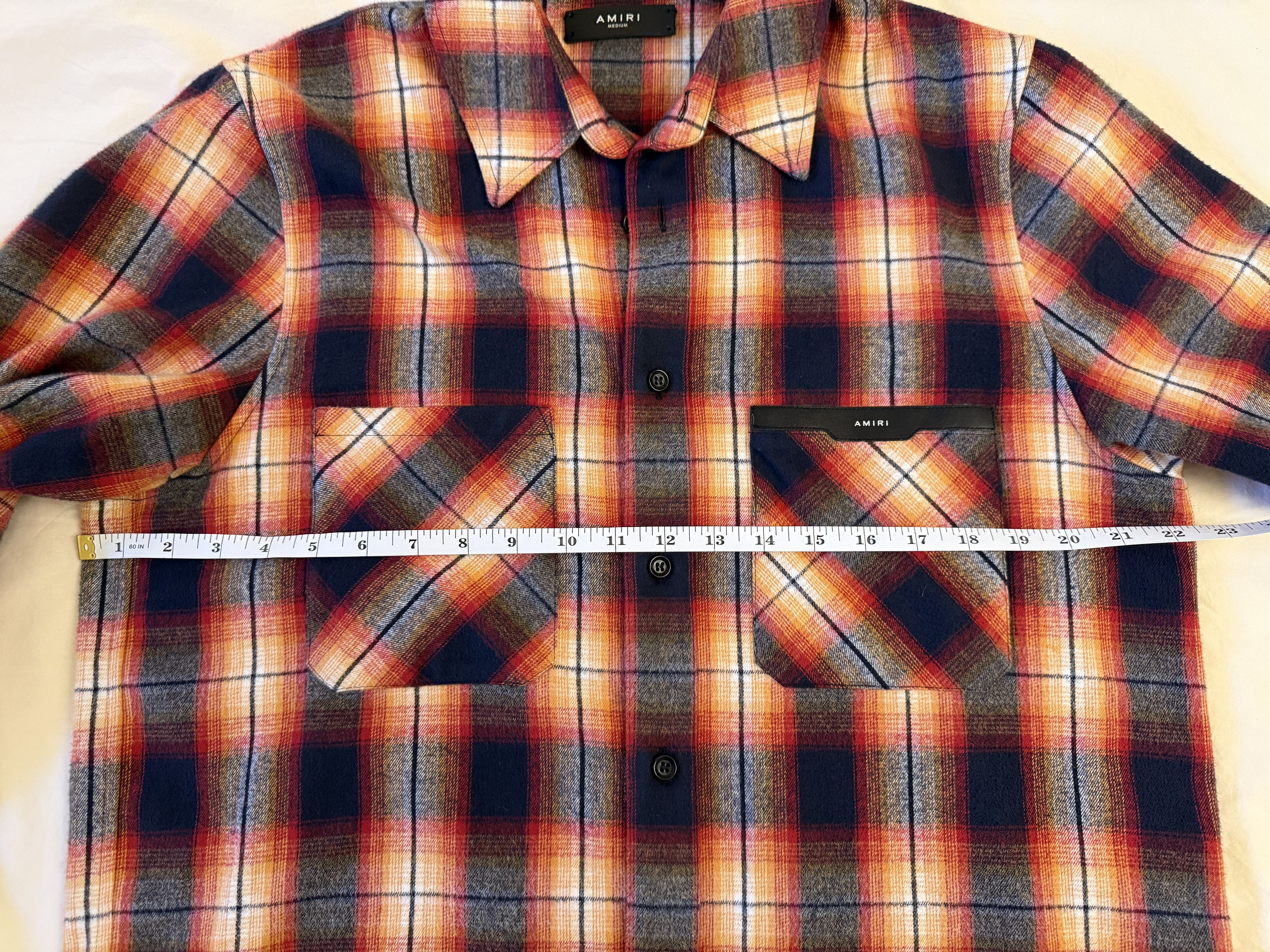 Amiri Amiri Core Leather Logo Flannel Size US M / EU 48-50 / 2 - 5 Thumbnail