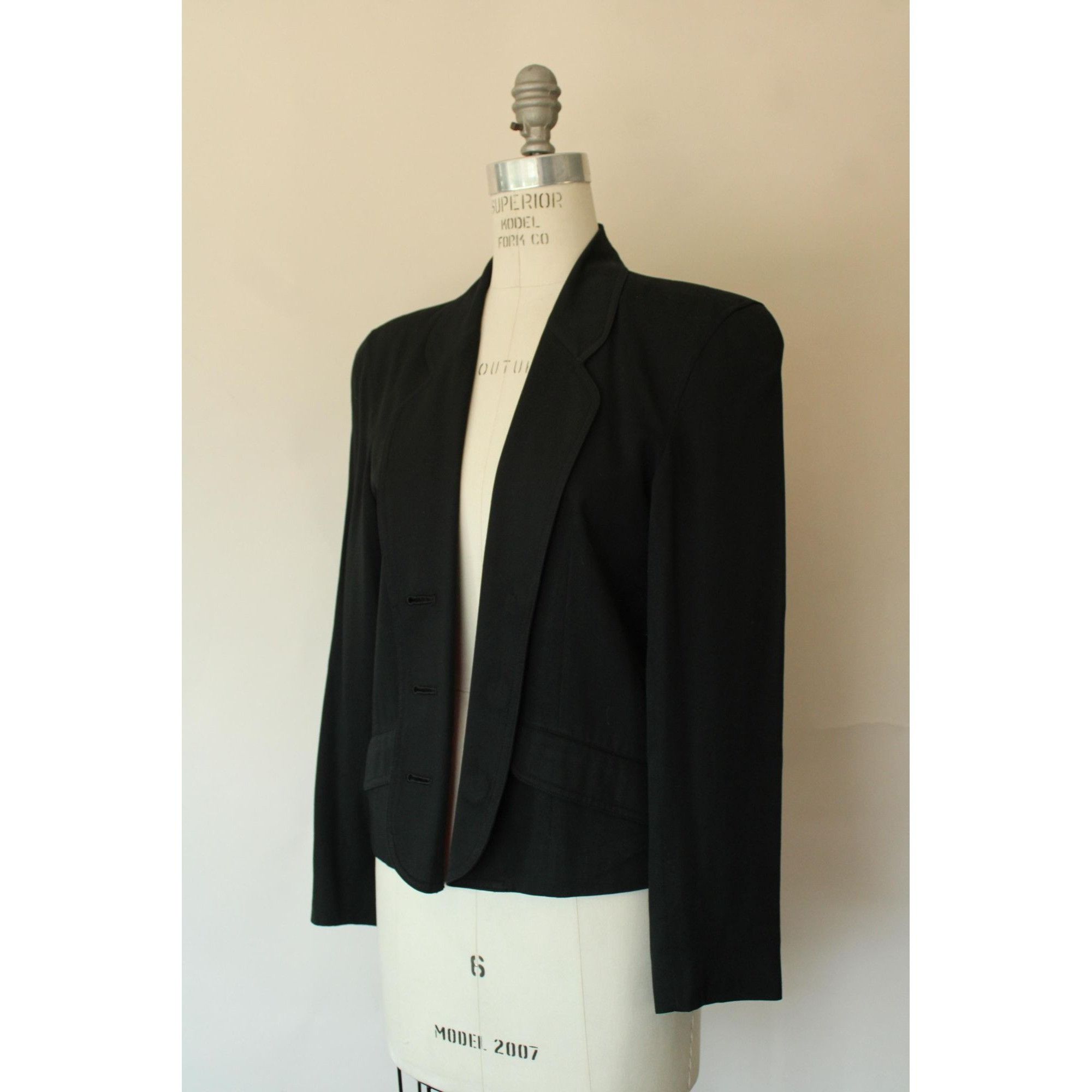 Vintage Vintage 1990s 2000s Jacket, Liz Sport Petite Black New Look Size S / US 4 / IT 40 - 7 Thumbnail