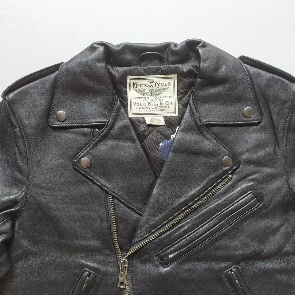 Polo Ralph Lauren Polo Ralph Lauren Leather Jacket global shipping IFD -0709 Size S / US 4 / IT 40 - 5 Thumbnail