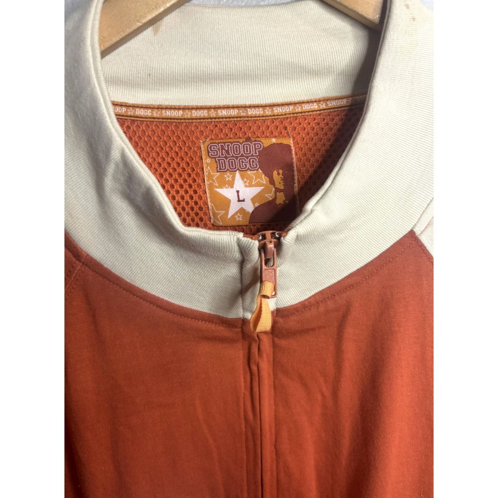 Vintage Snoop Dogg Jacket Mens Large Orange White Full Zip Track Number 2 Basketball Size US L / EU 52-54 / 3 - 4 Thumbnail