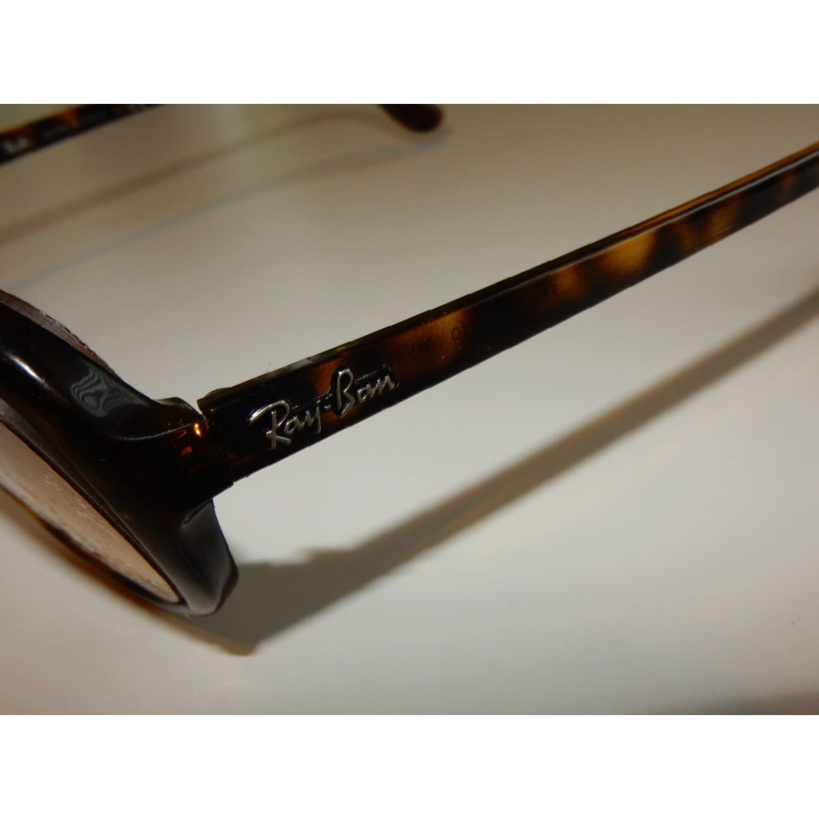 Vintage Ray-Ban Sunglasses Frames 4153 710 Ladies Brown Prescription Small Scratches Size ONE SIZE - 5 Thumbnail